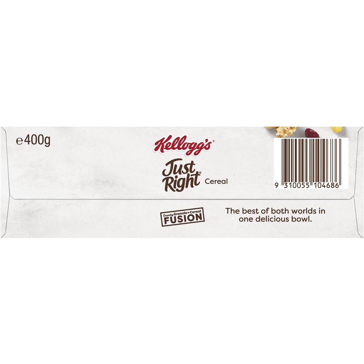 Kellogg's Just Right Fusion Cranberry & Apple Breakfast Cereal 400g