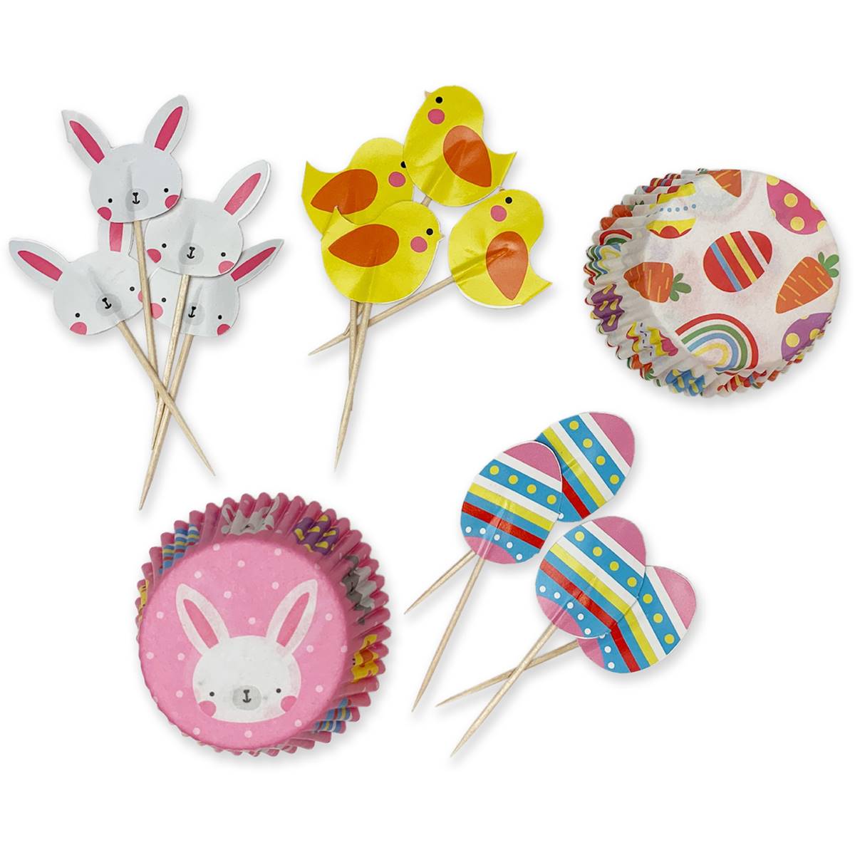 Easter Cupcake Cases & Picks 12 Pack Woolworths