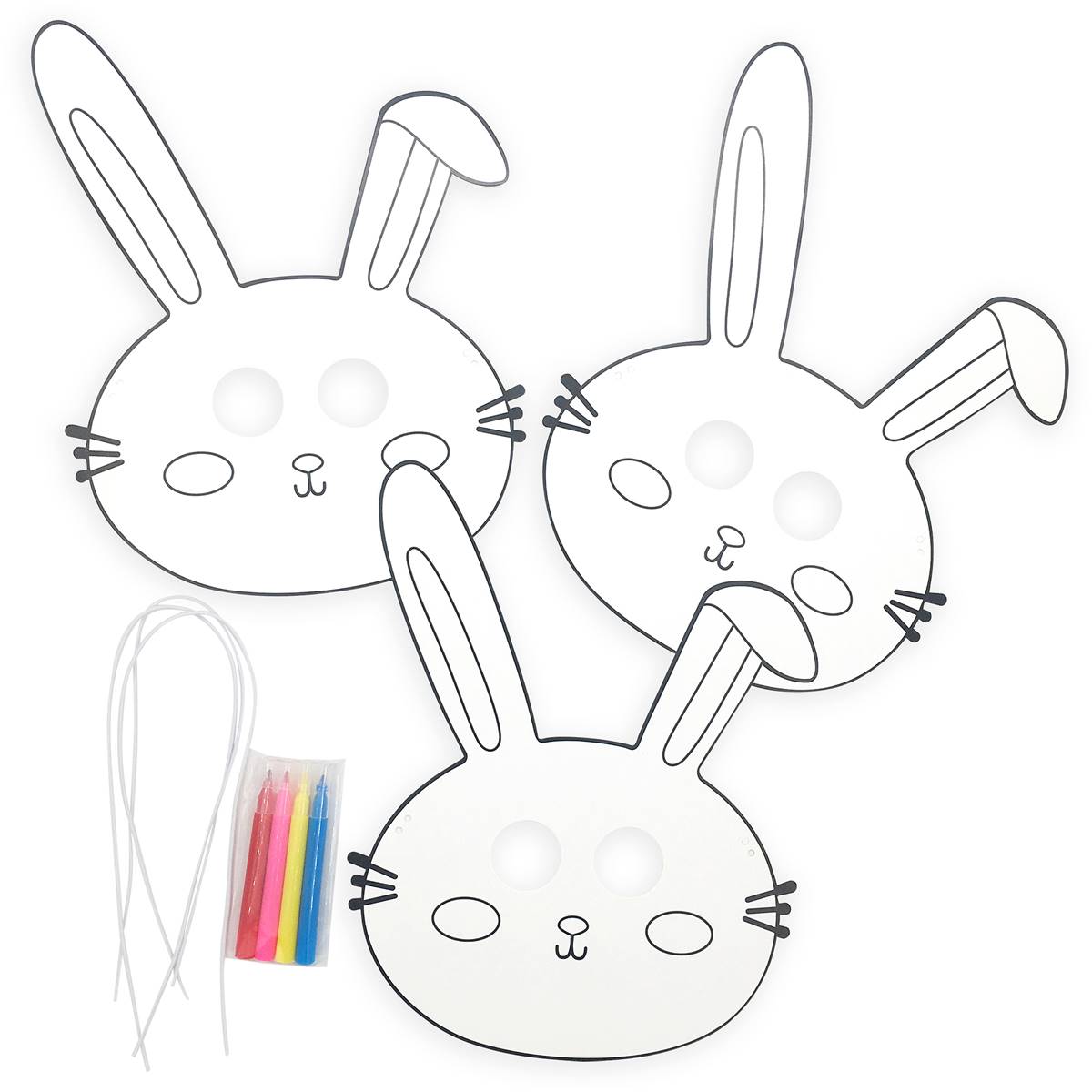 Easter Colouring In Mask 3 Pack | Woolworths