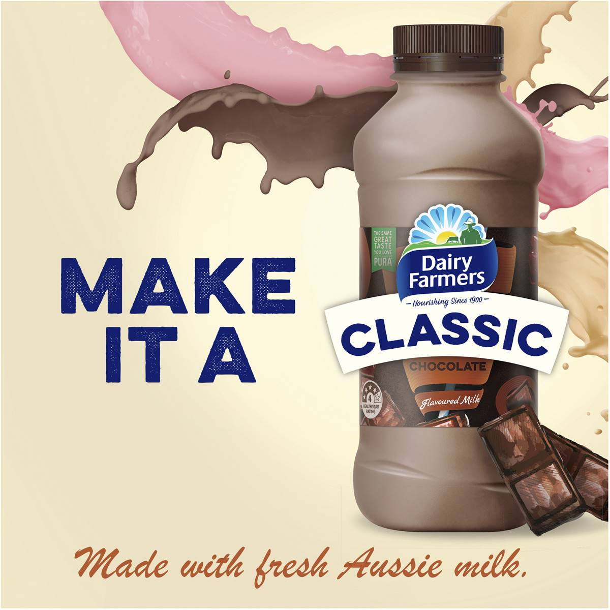 Dairy Farmers Classic Chocolate Milk 300ml Woolworths