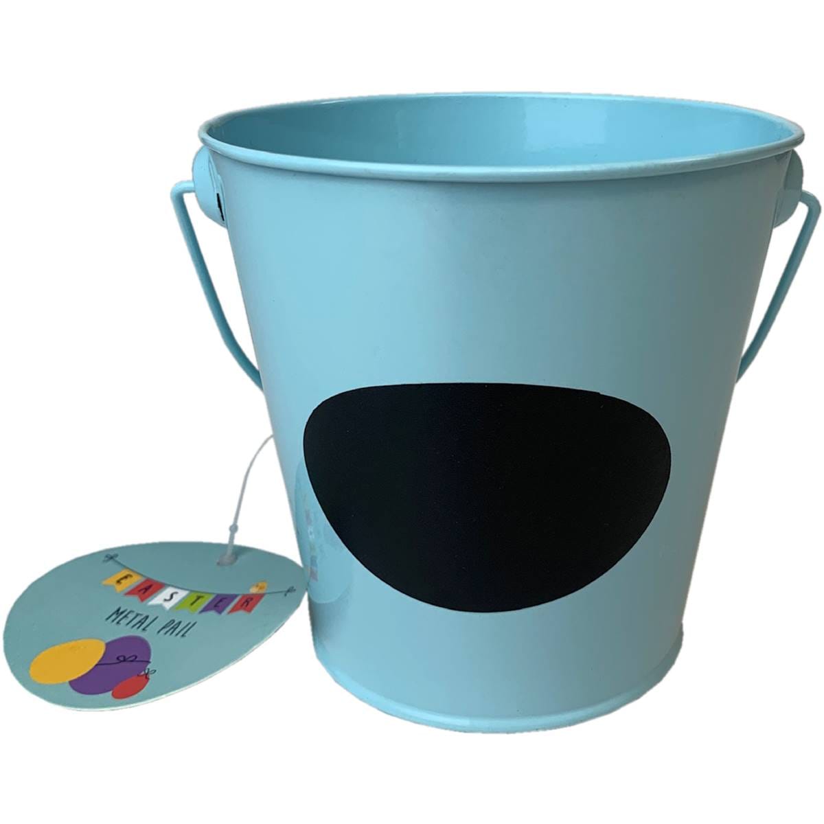 Easter Metal Pail Blue Each Woolworths