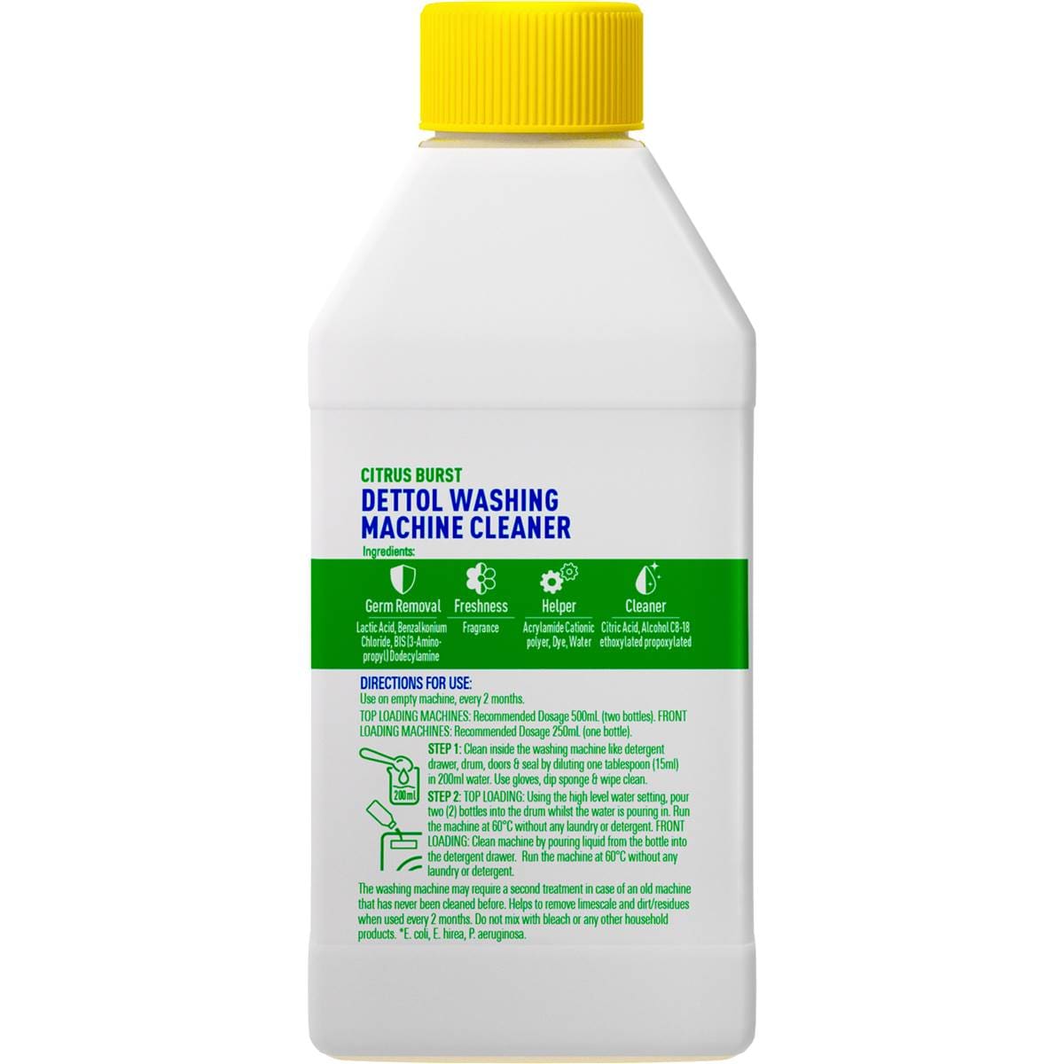 Dettol Washing Machine Cleaner Citrus Burst 250ml Woolworths