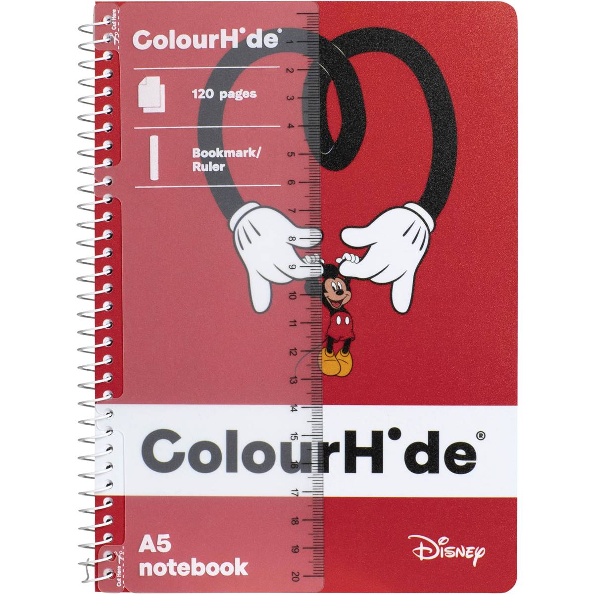 Colourhide Disney Mickey Mouse A5 120 Page Notebook