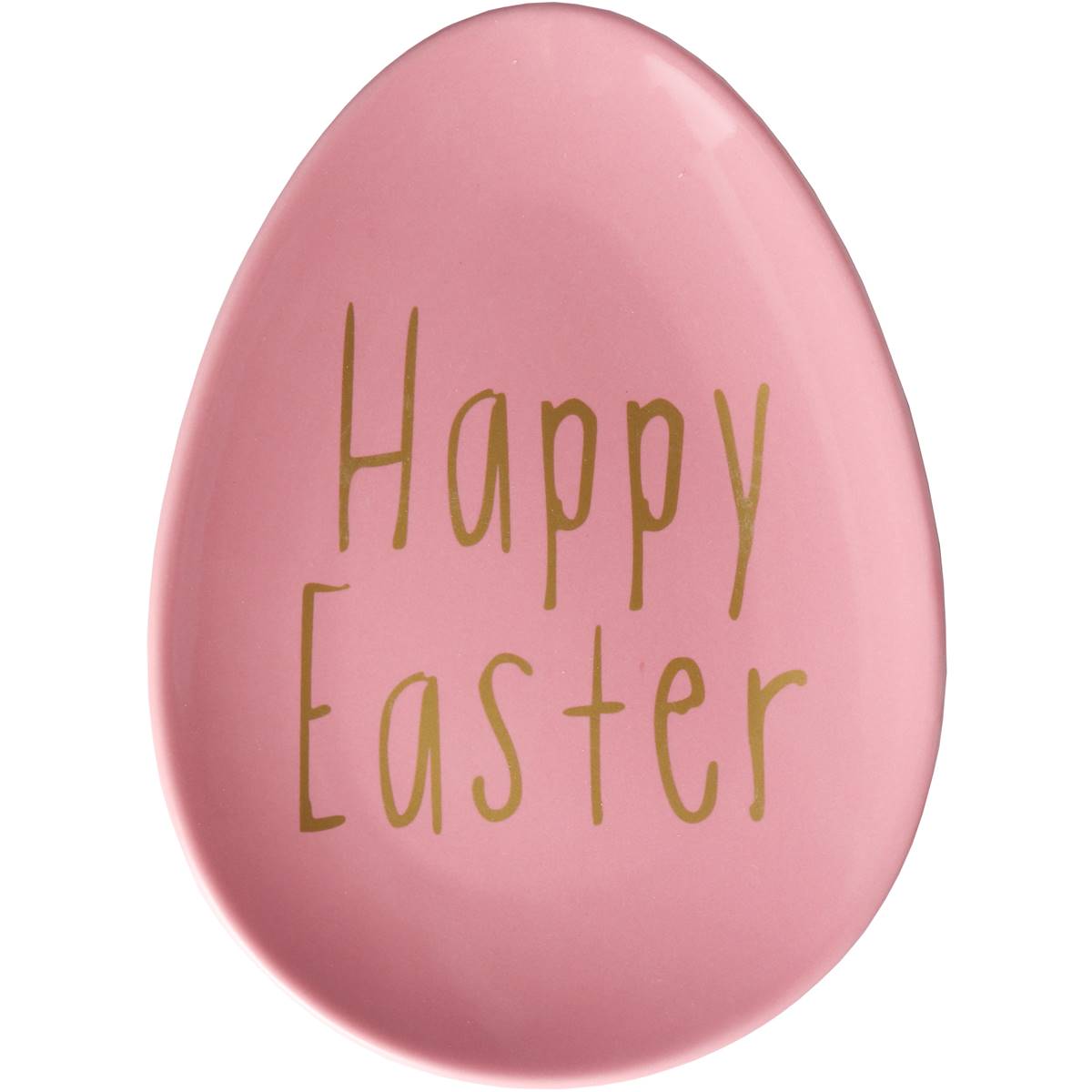 Easter egg shaped plate ceramic pink each woolworths