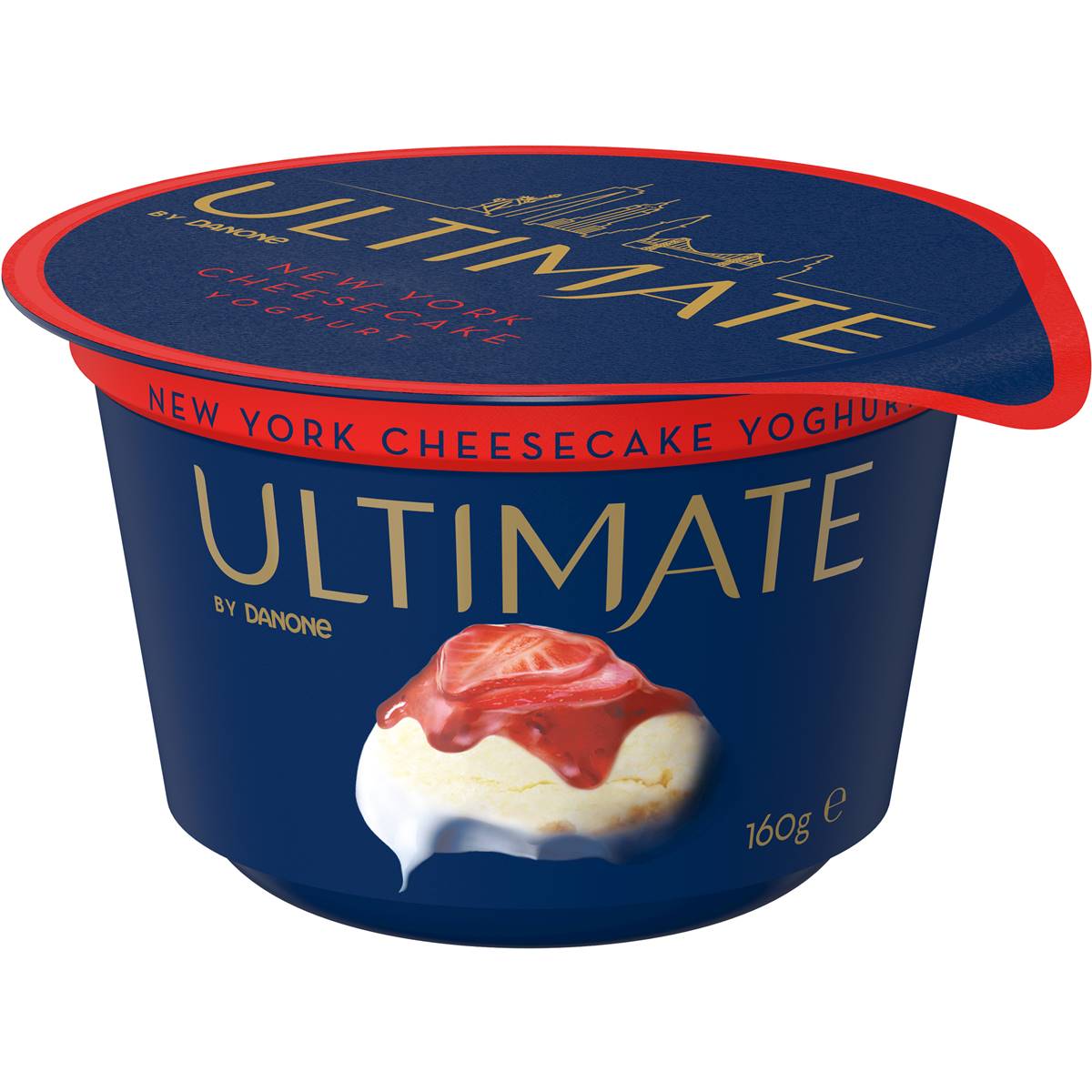 Danone Ultimate New York Strawberry Cheesecake Yoghurt 160g Woolworths
