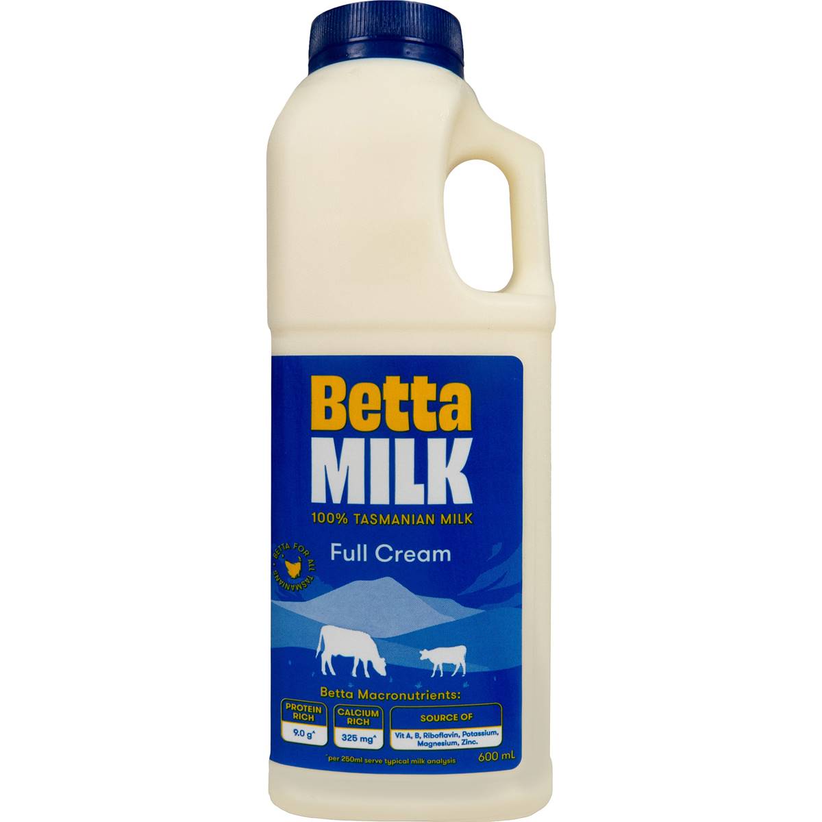 Betta Full Cream Milk 600ml Woolworths