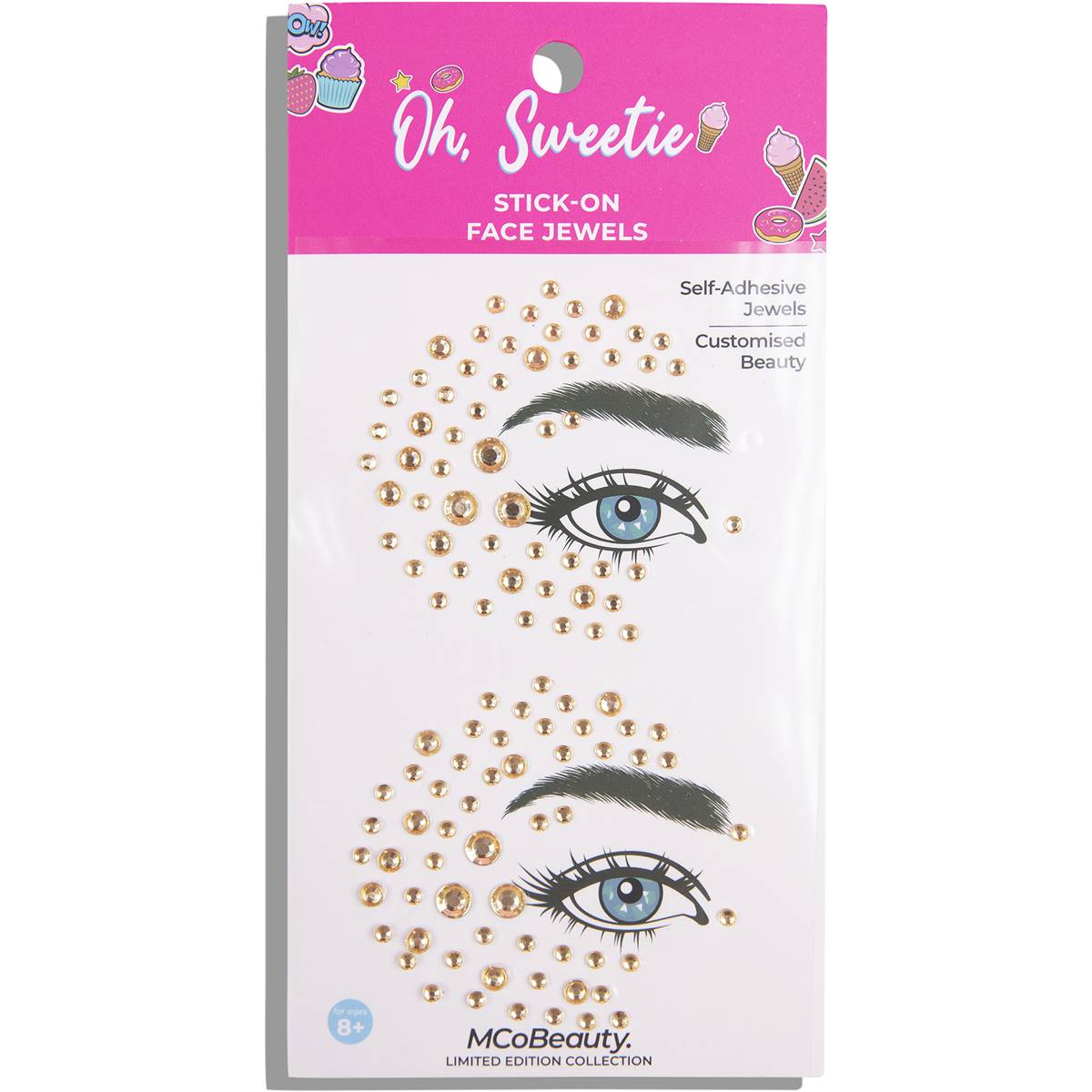 Mcobeauty Oh Sweetie, Face Jewels Gold Each Woolworths