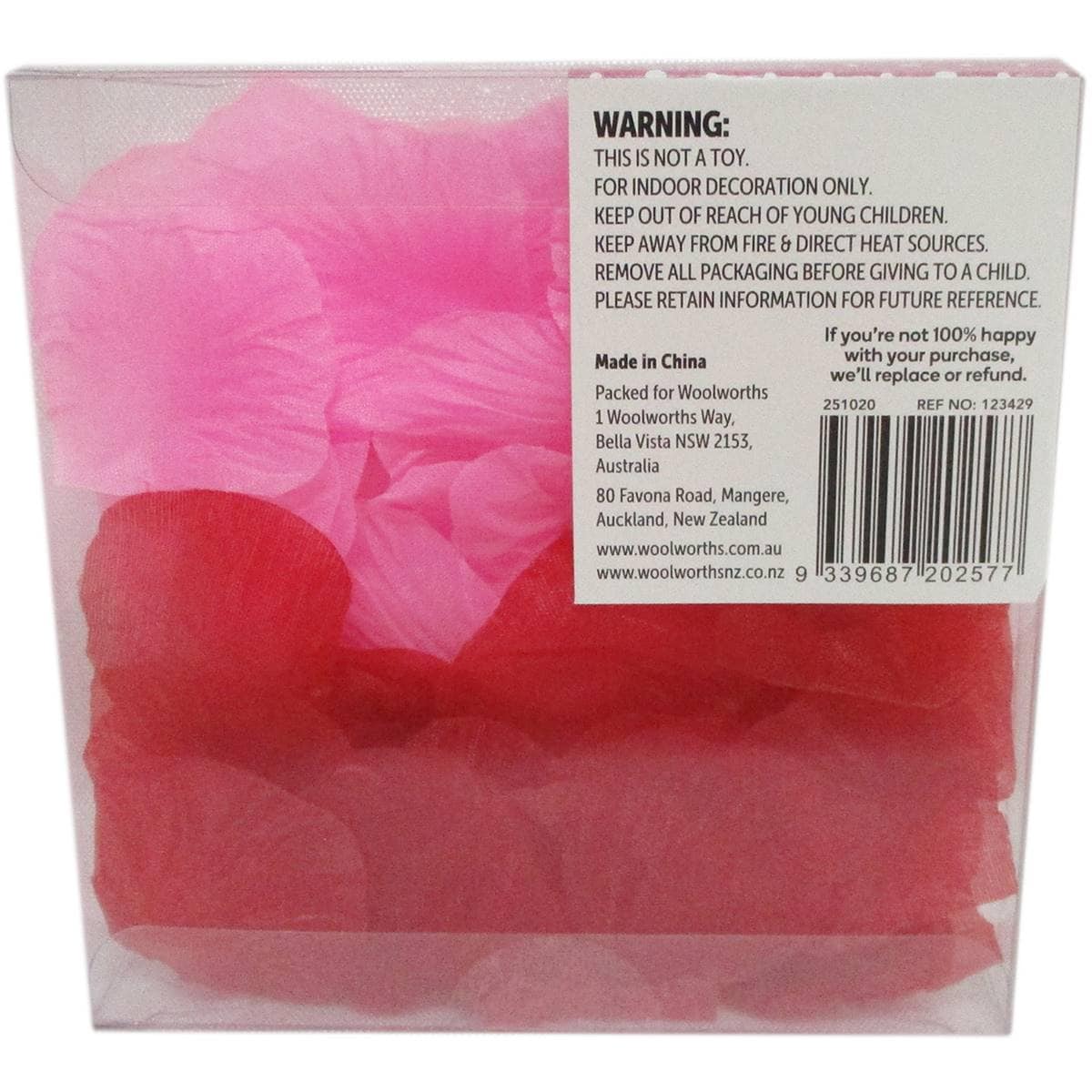 Valentine's Day Rose Petals 60 Pack Woolworths