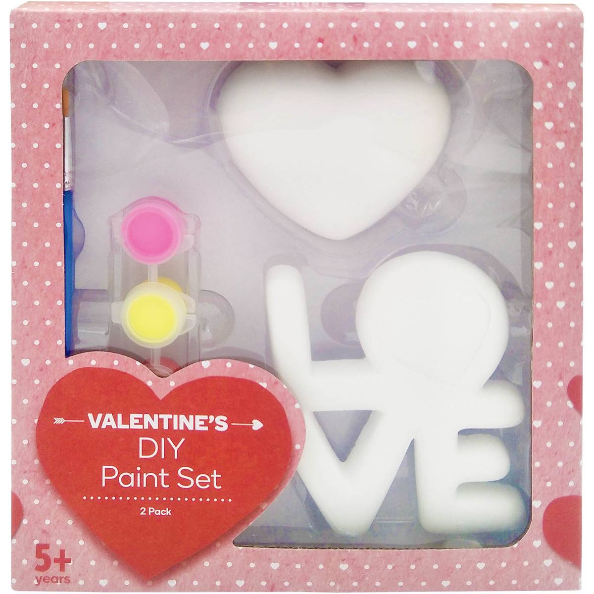 Valentine's Day Ceramic Paint Set 2 Pack Woolworths