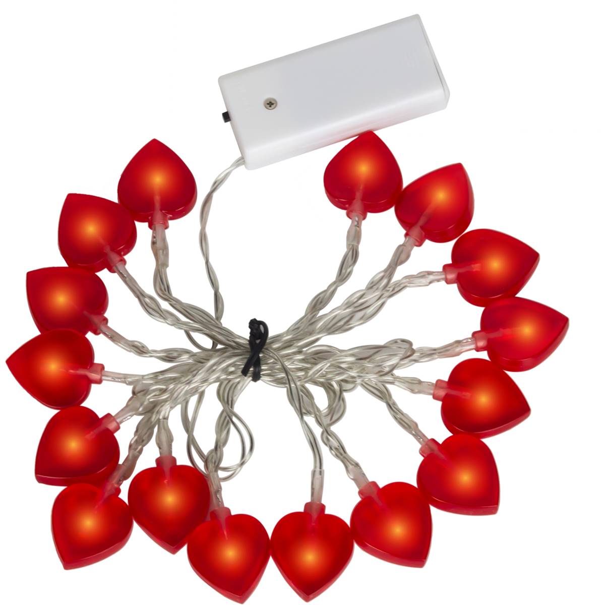 Valentine's Day Valentine's Day Red Heart Fairy Lights 16 Pack | Woolworths