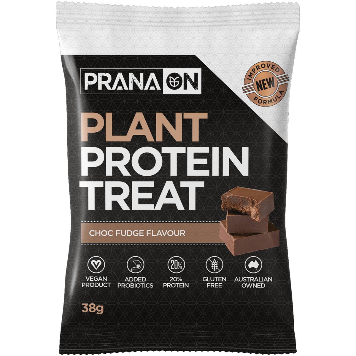 Prana On Plant Protein Treat Choc Fudge Flavour