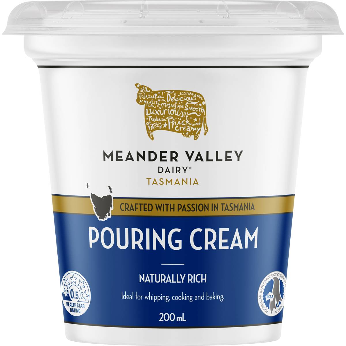 Meander Valley Pouring Cream 200ml Woolworths