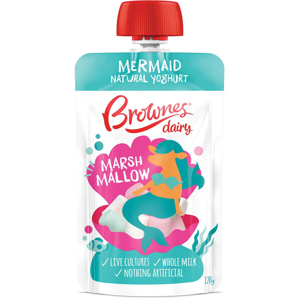 Brownes Mini Yoghurt Marshmallow 120g Woolworths