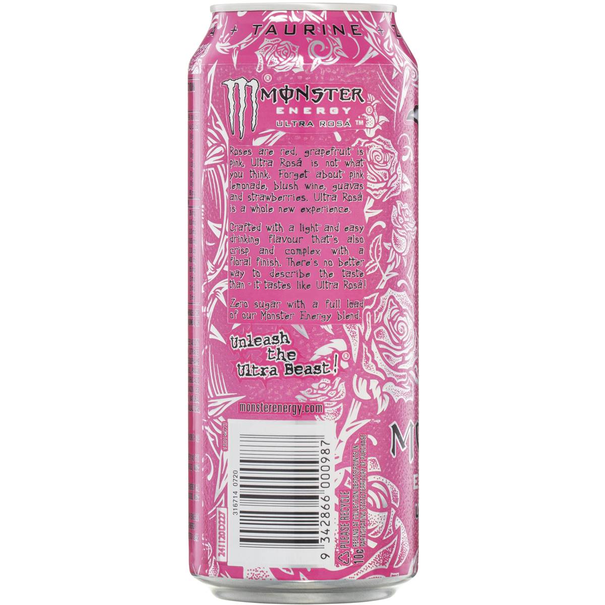 Monster Energy Ultra Rosa Can 500ml | Woolworths