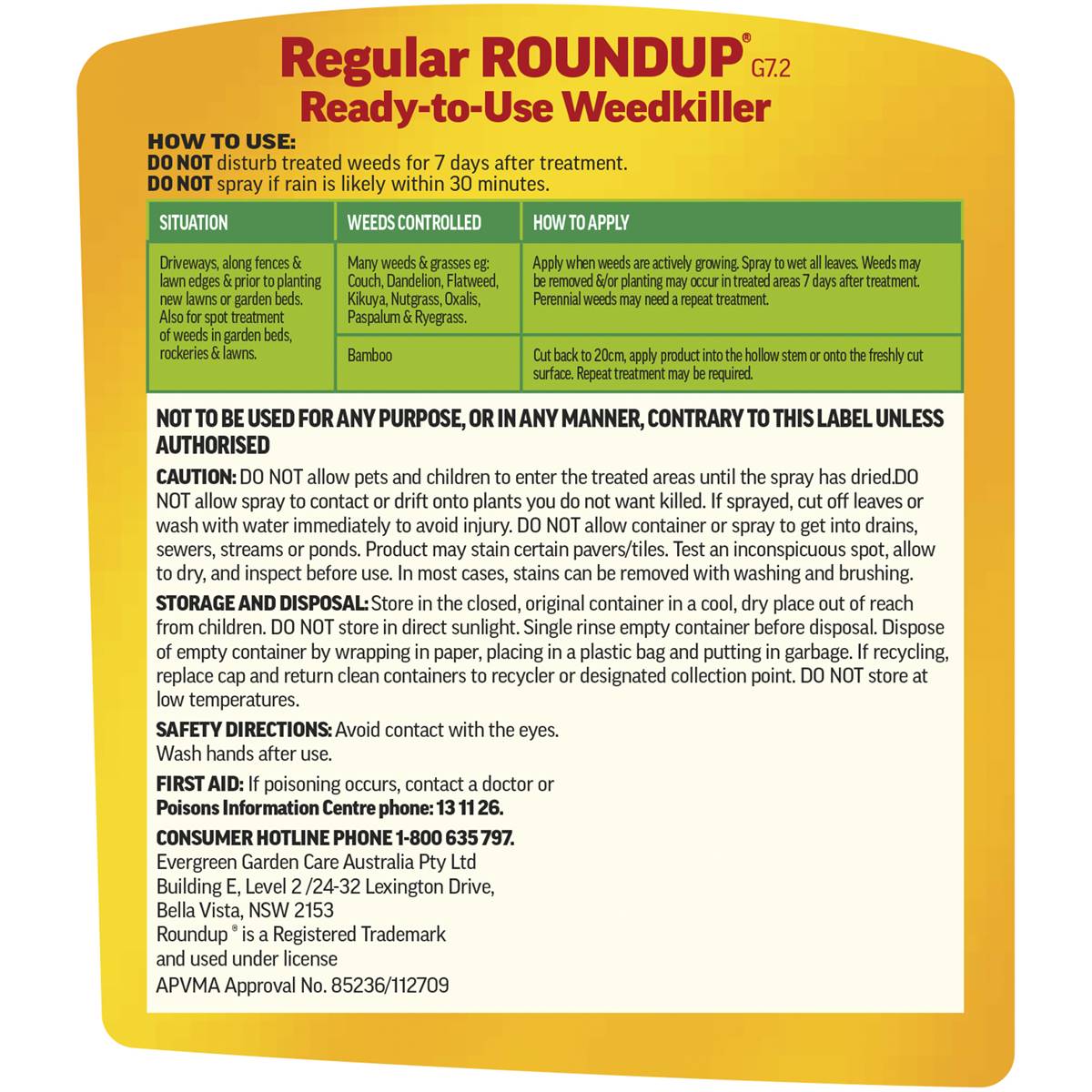 Roundup Garden Weed Killer Ready To Use 1l Woolworths