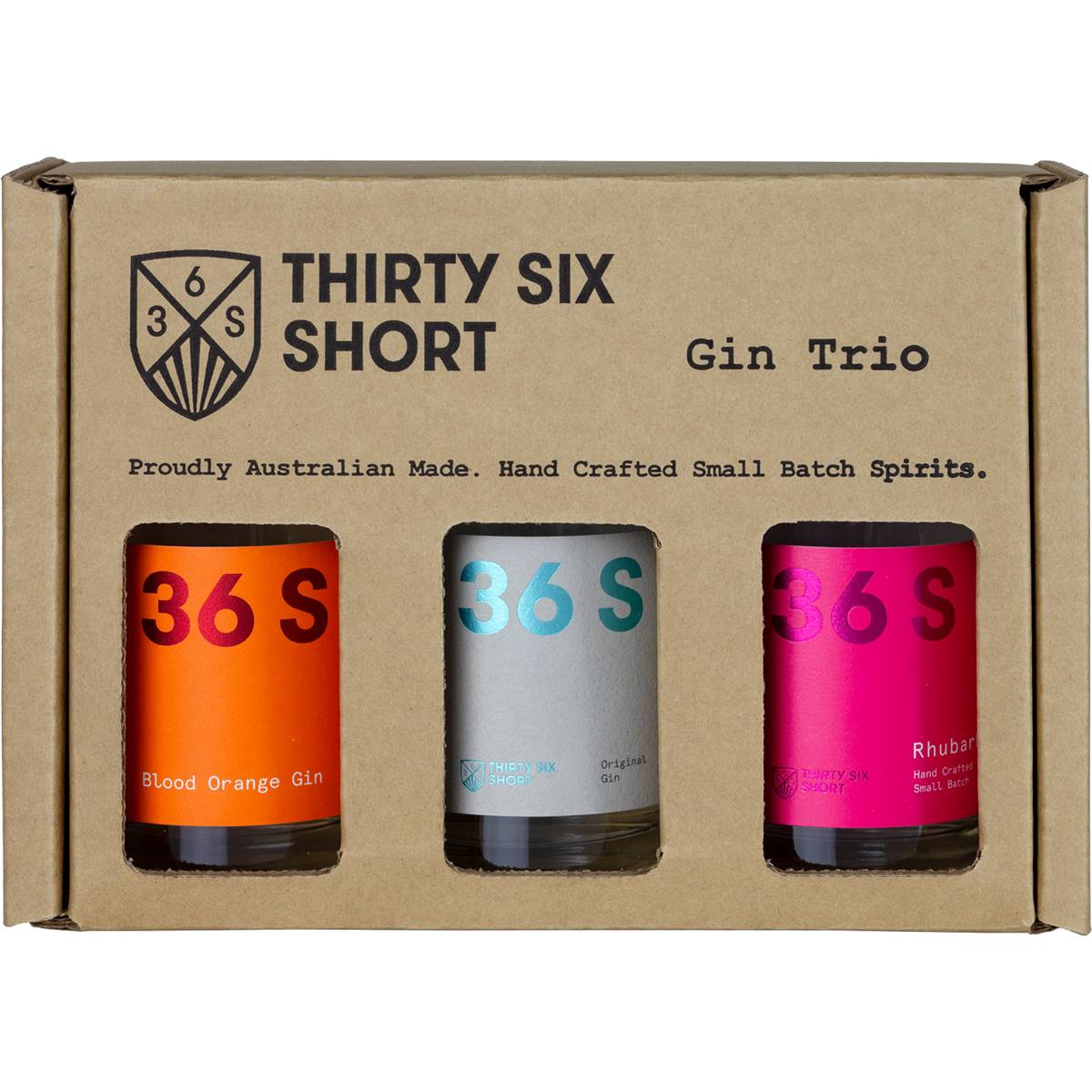 36 Short Gin Trio 3x200ml Woolworths