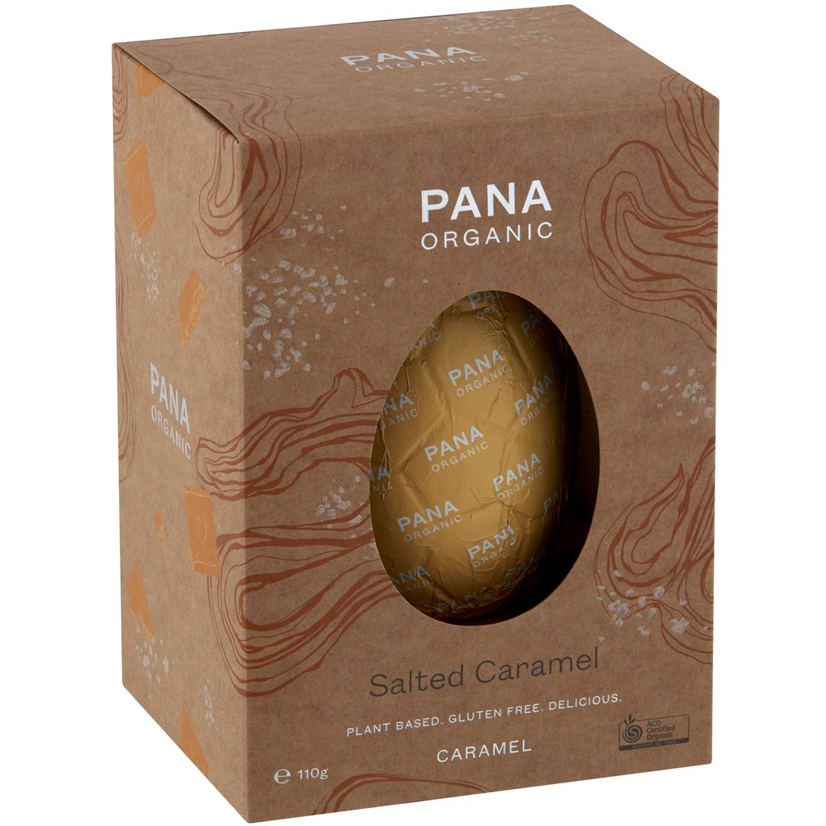 Pana Organic Salted Caramel Easter Egg 110g Woolworths