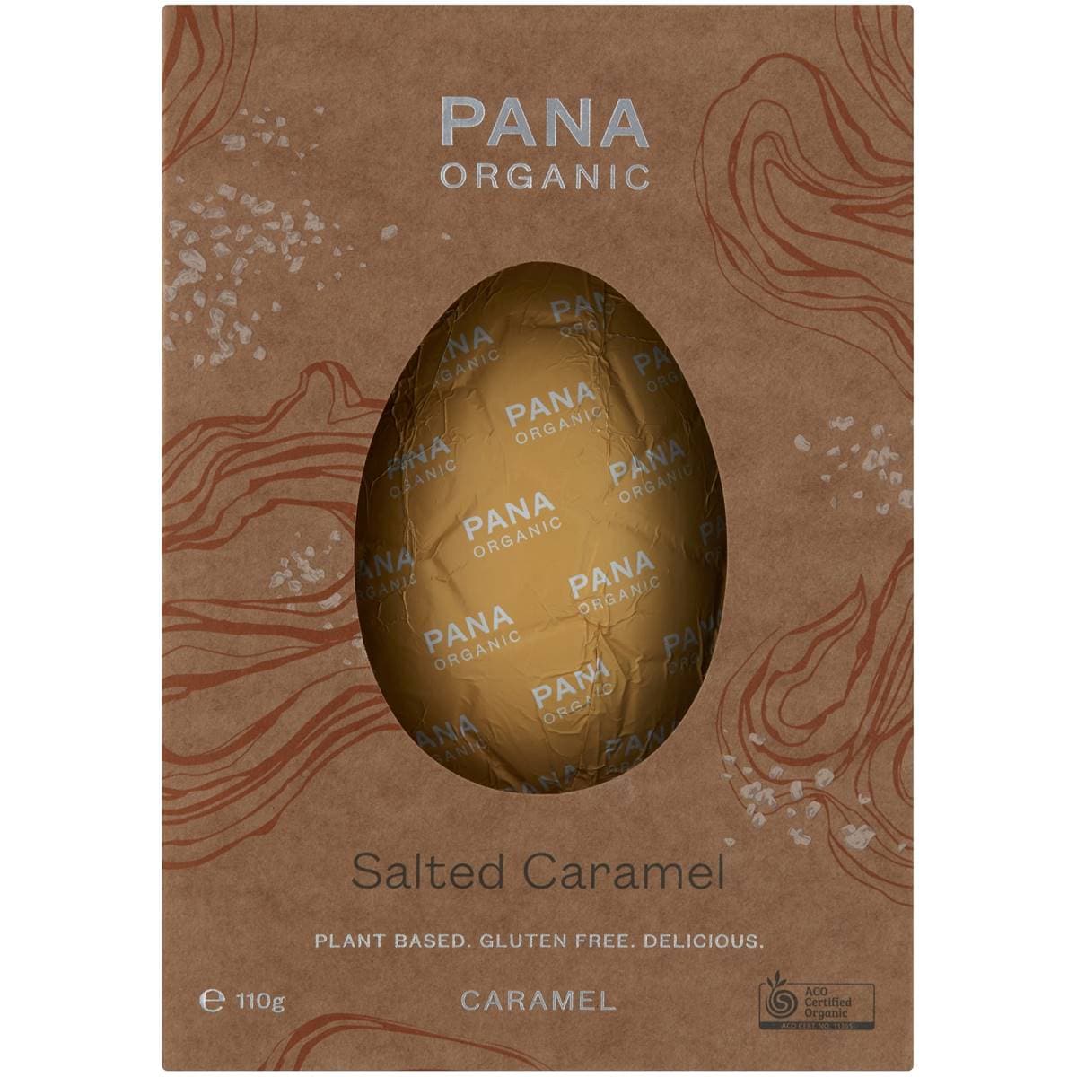 Pana Organic Salted Caramel Easter Egg 110g Woolworths