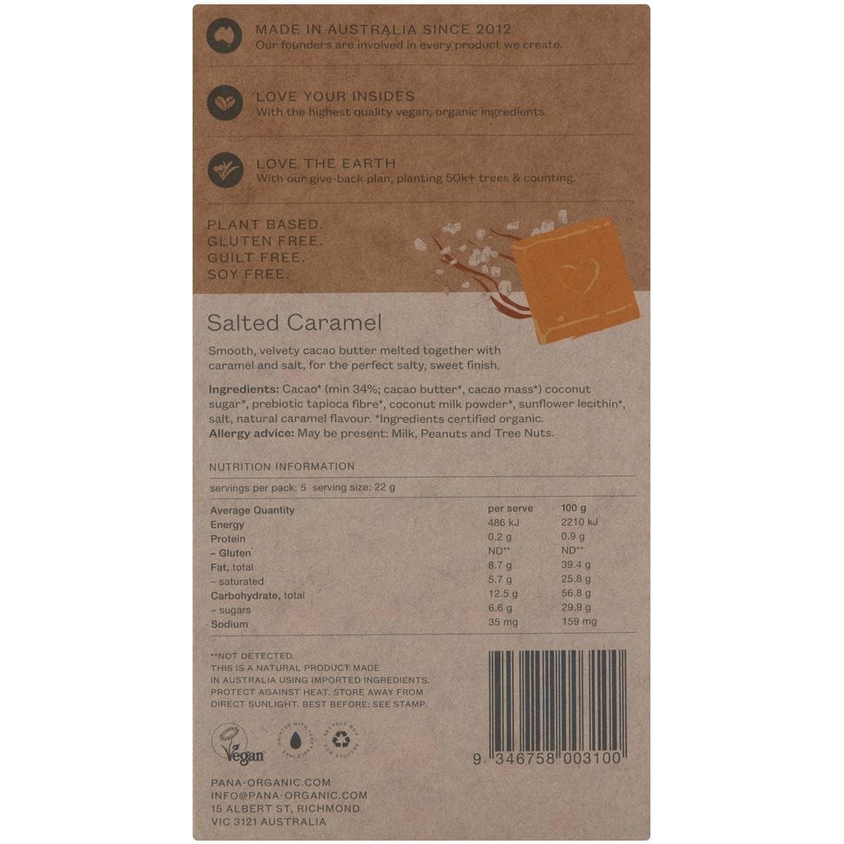 Pana Organic Salted Caramel Easter Egg 110g Woolworths