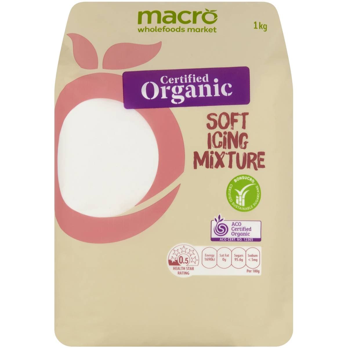 Macro Organic Soft Icing Sugar 1kg Woolworths