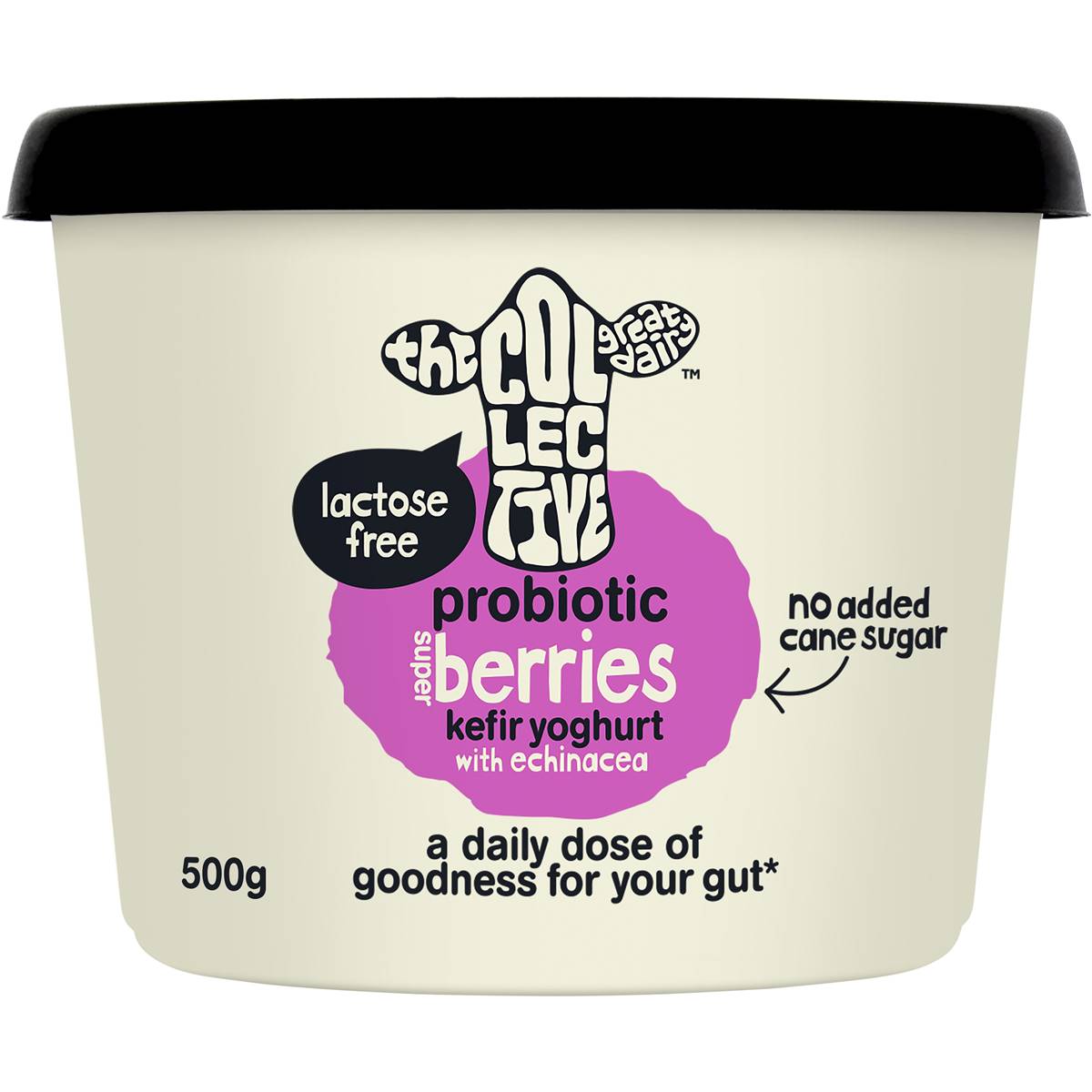 The Collective Probiotic Kefir Yoghurt With Super Berries & Echinacea 500g Woolworths