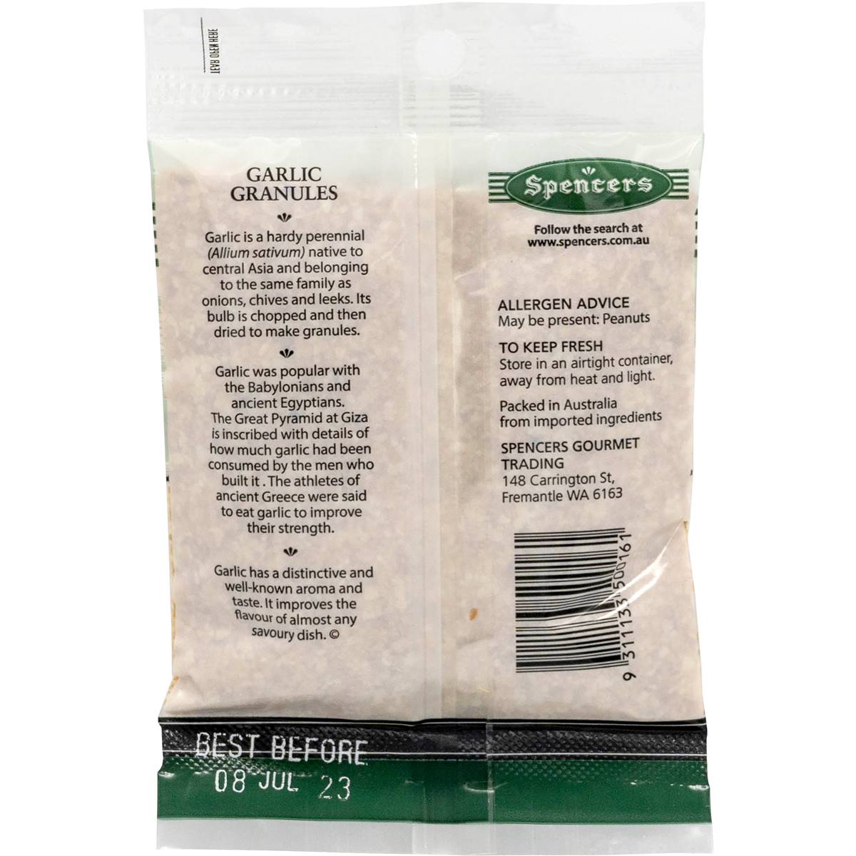 Spencers Garlic Granules Granules Sachet 75g Woolworths