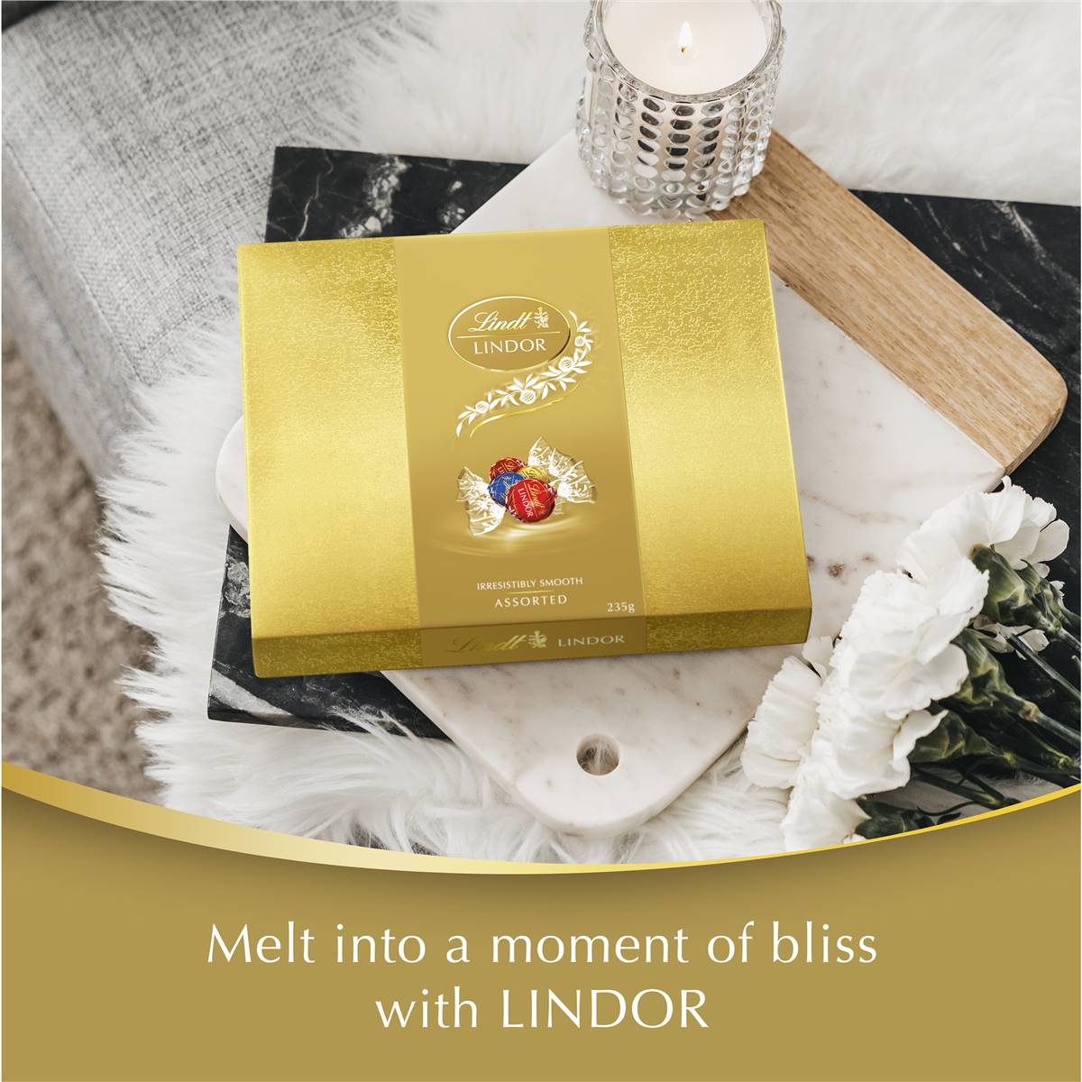 Lindt Lindor Assorted Chocolate Gift Box 235g Woolworths