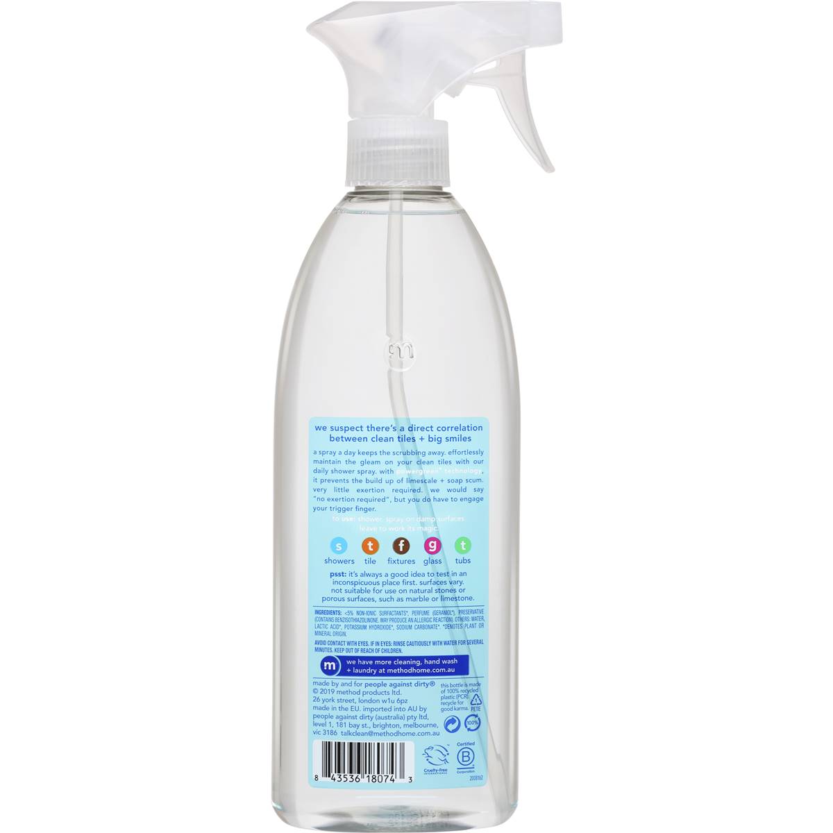 Method Shower Spray Ylang Ylang 490ml Woolworths