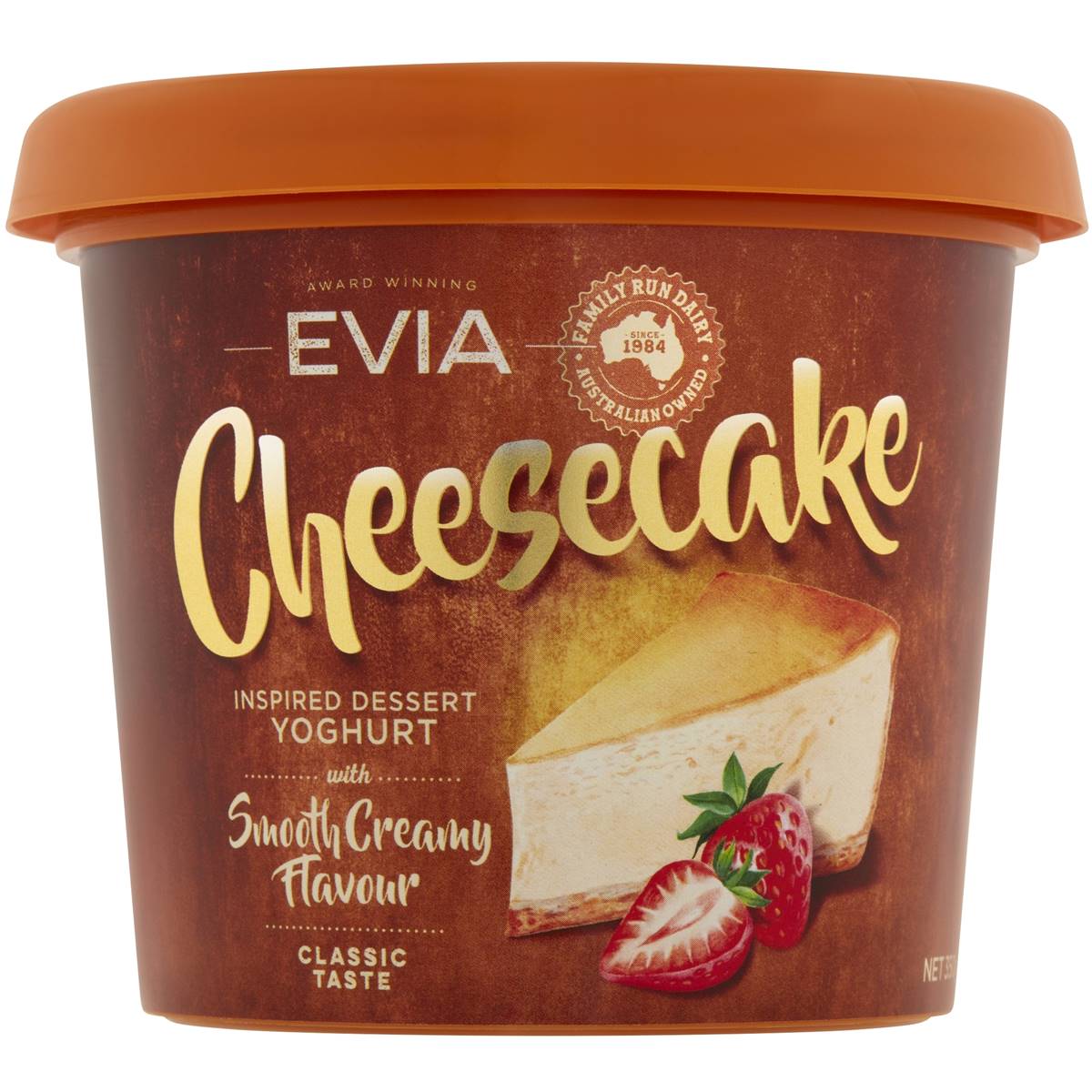 Evia Cheesecake Inspired Dessert Yoghurt 350g | Woolworths