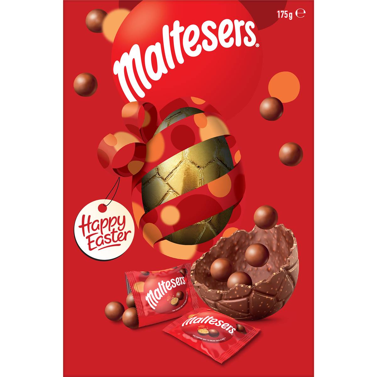 Maltesers milk chocolate easter egg gift box 175g woolworths