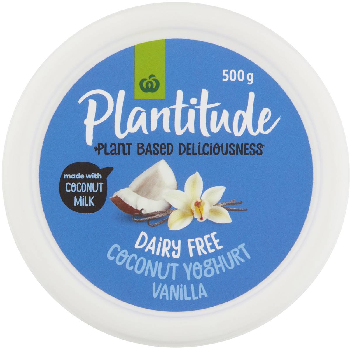 Woolworths Plantitude Dairy Free Coconut Yoghurt Vanilla 500g Woolworths