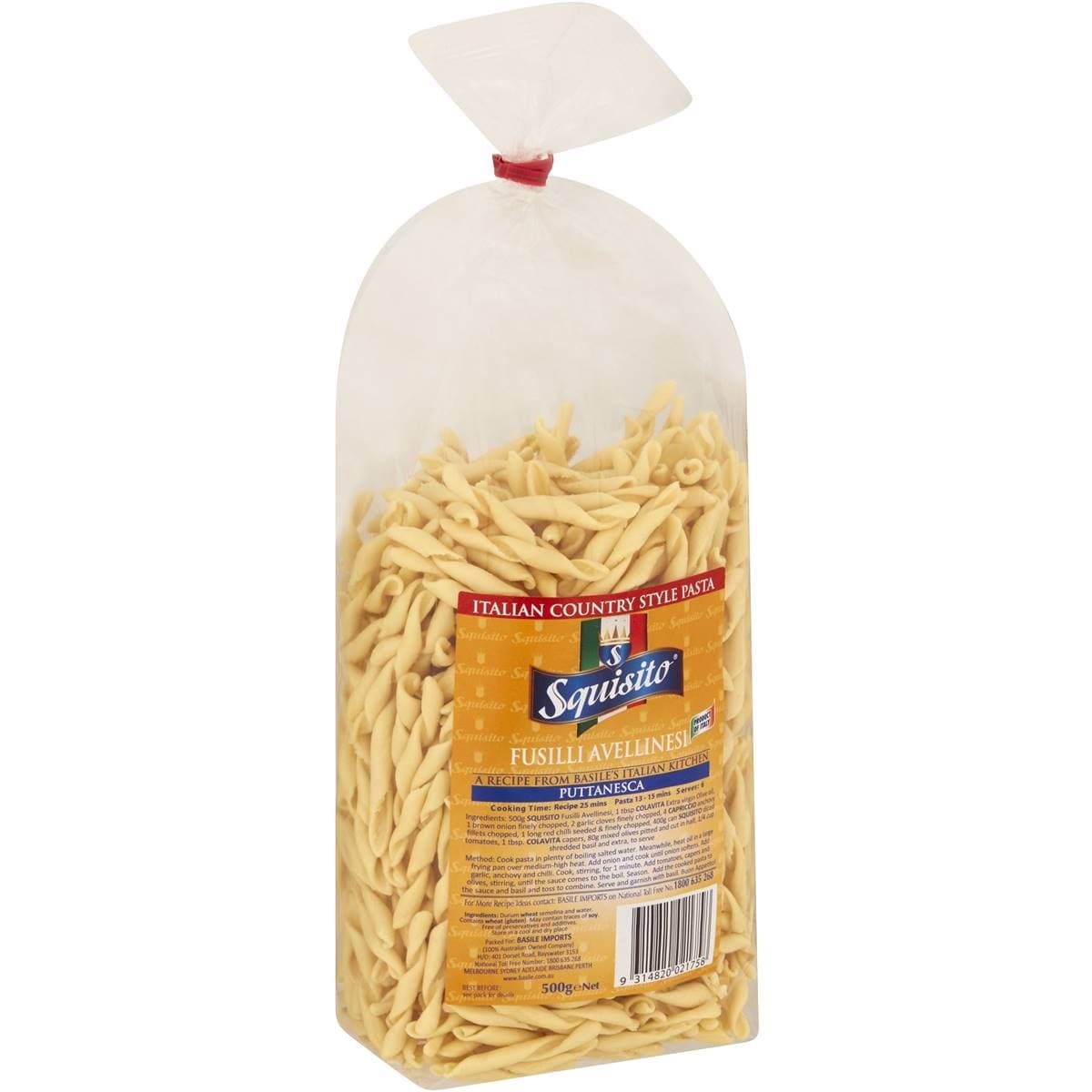 Squisito Fusilli Avellinesi 500g Woolworths