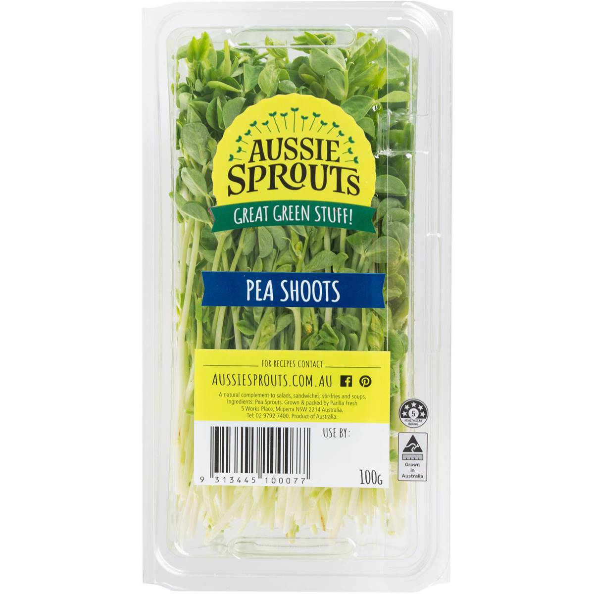 Aussie Sprouts Pea Shoots 100g Pack | Woolworths