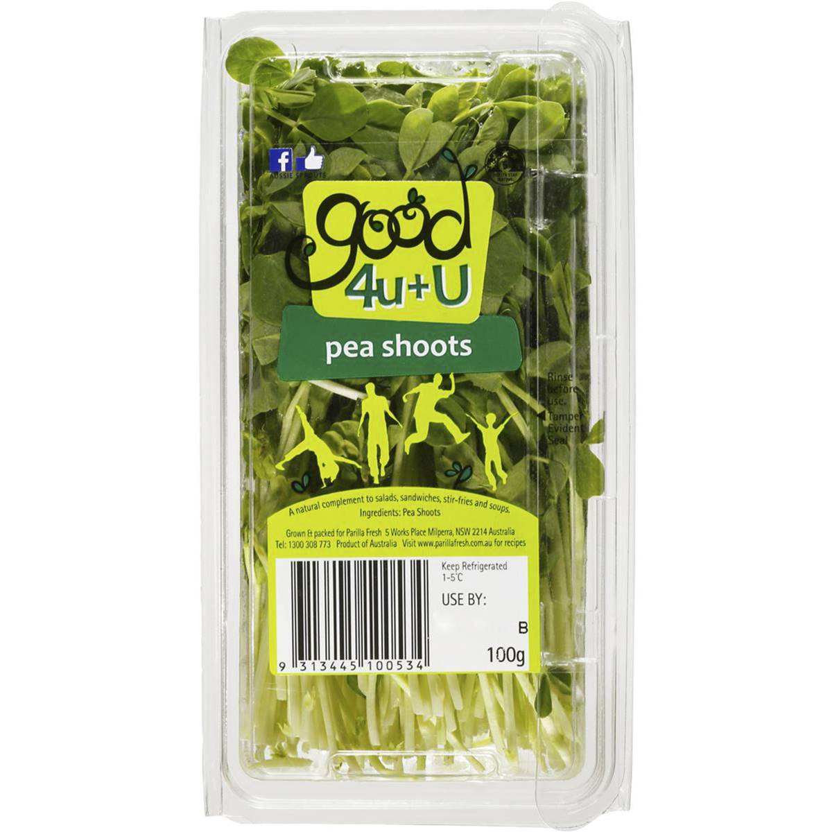 Sprouts Snow Pea 100g pack Woolworths