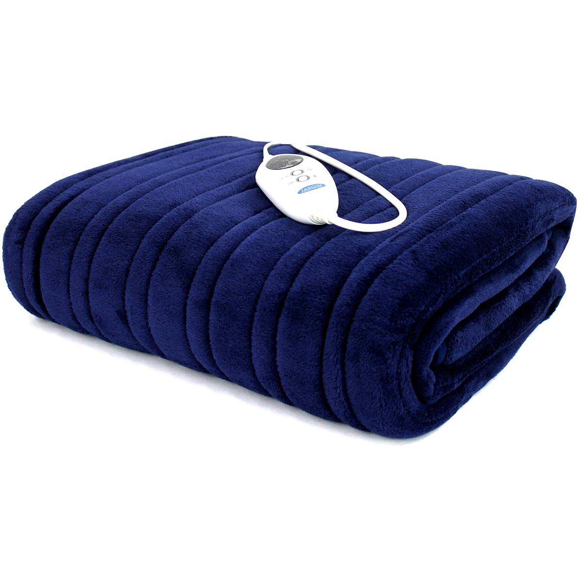 Jason Insulux Plush Heated Throw Navy Each Woolworths