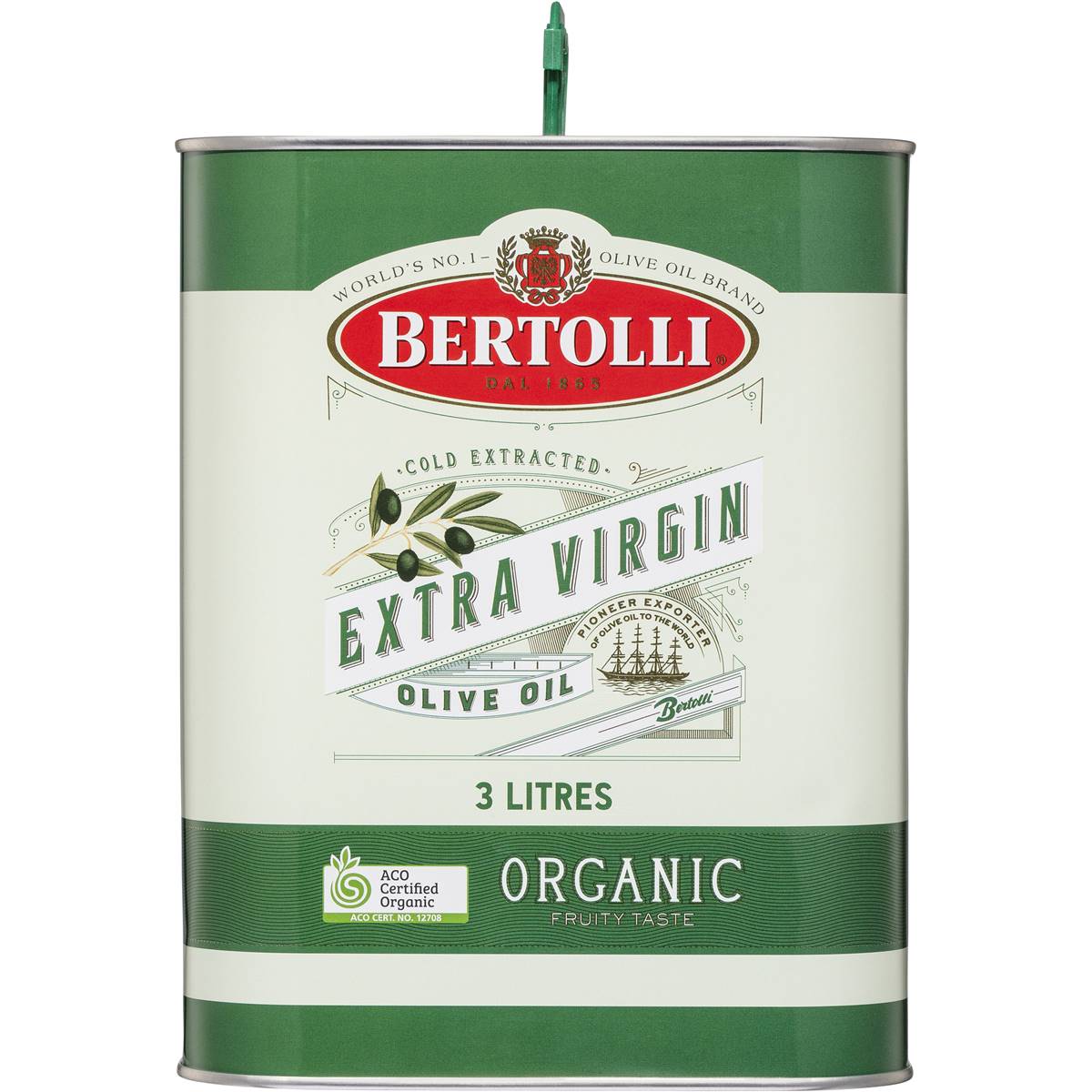 Bertolli Organic Fruity Taste Extra Virgin Olive Oil 3l | Woolworths