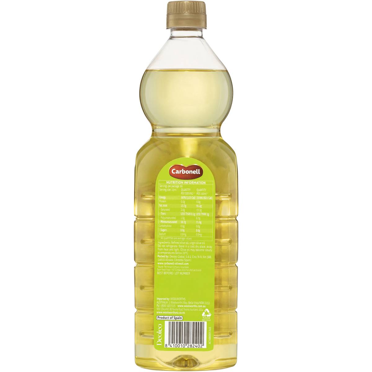 Carbonell Extra Light Olive Oil 1l | Woolworths