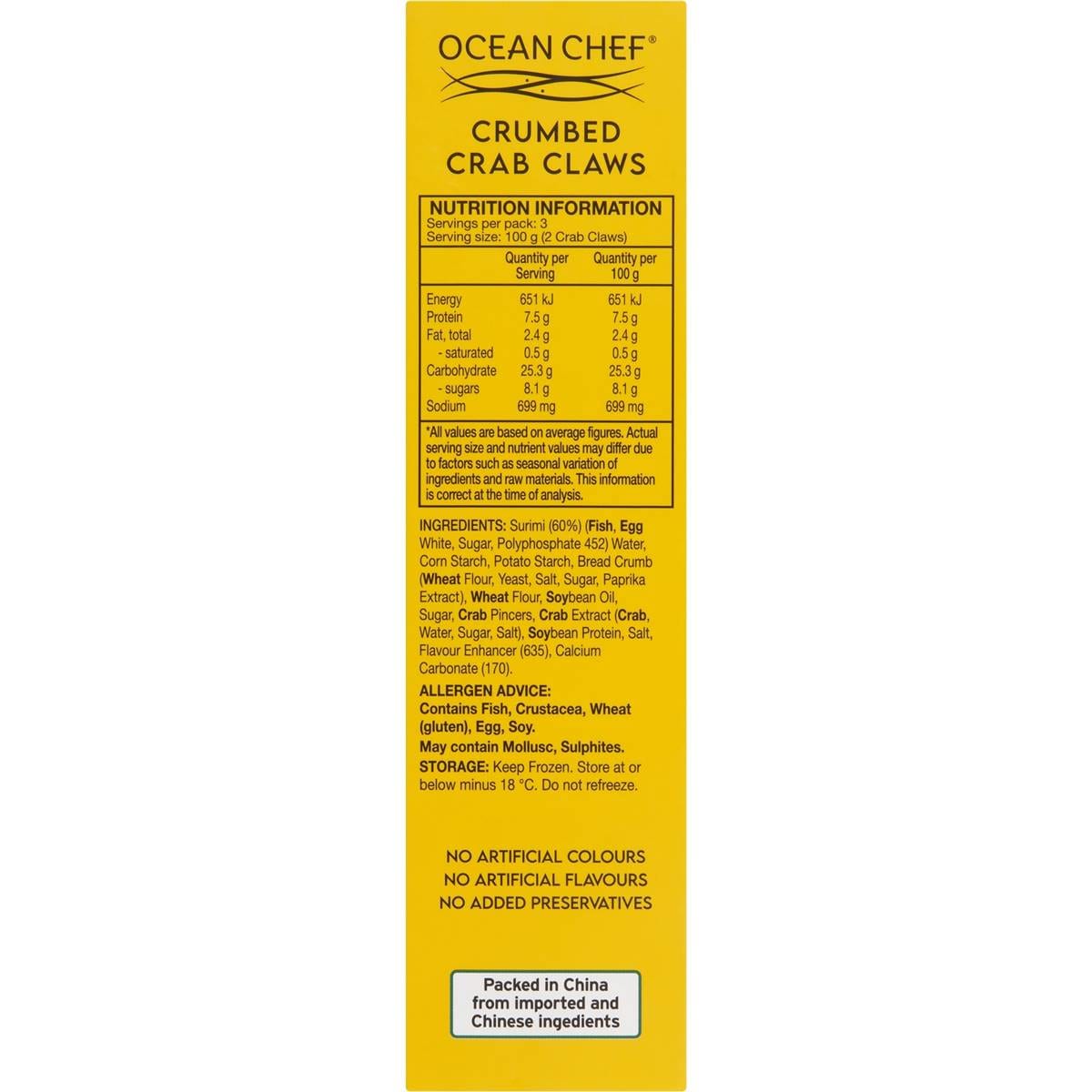 Ocean Chef Crumbed Crab Claws 300g Woolworths