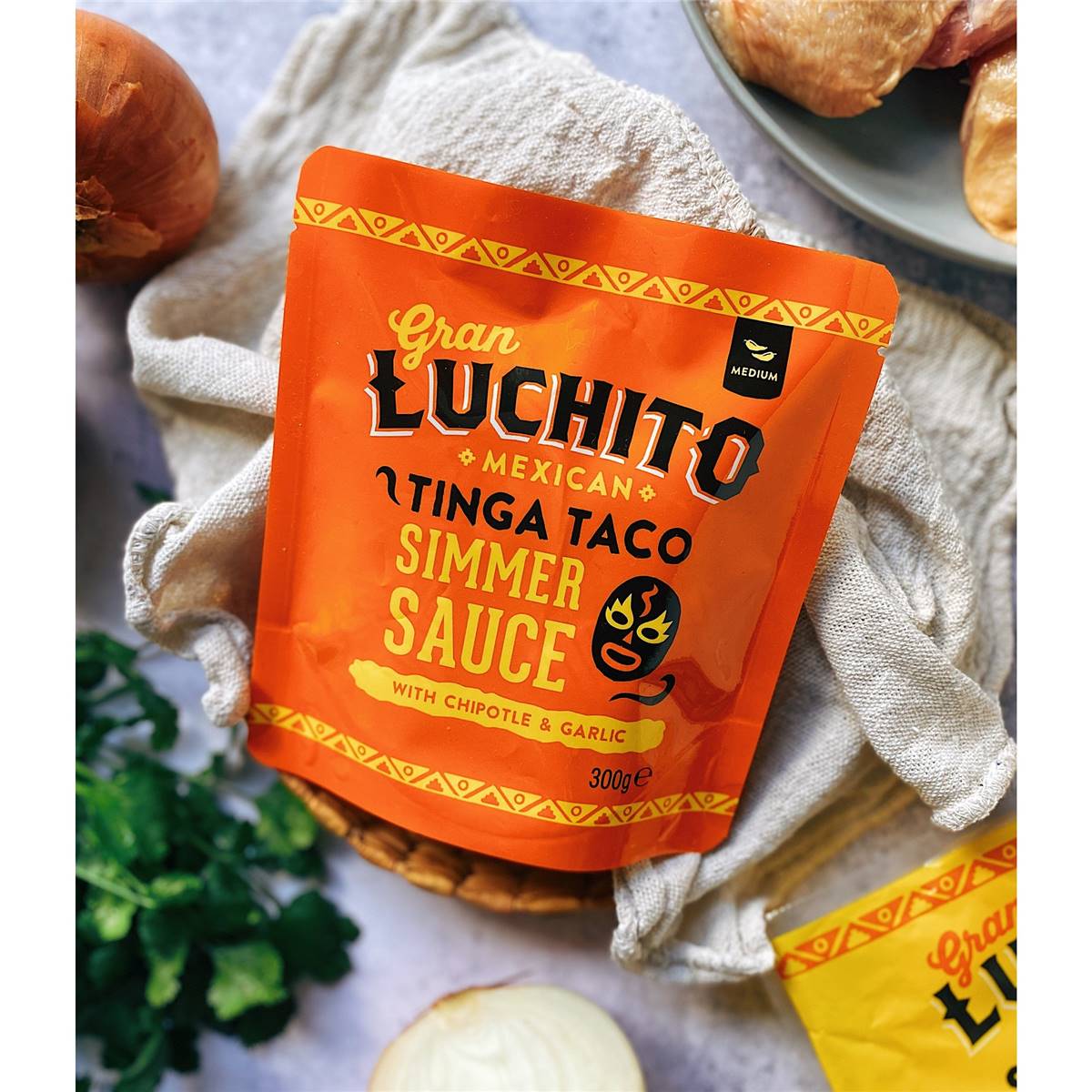 Gran Luchito Tinga Taco Cooking Sauce With Chipotle & Garlic 380g