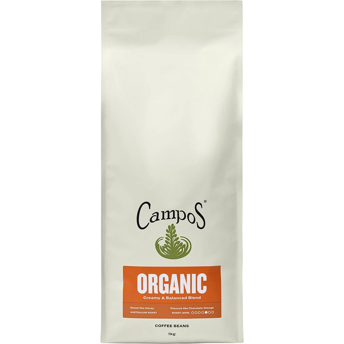 Campos Organic Coffee Beans 1kg Woolworths