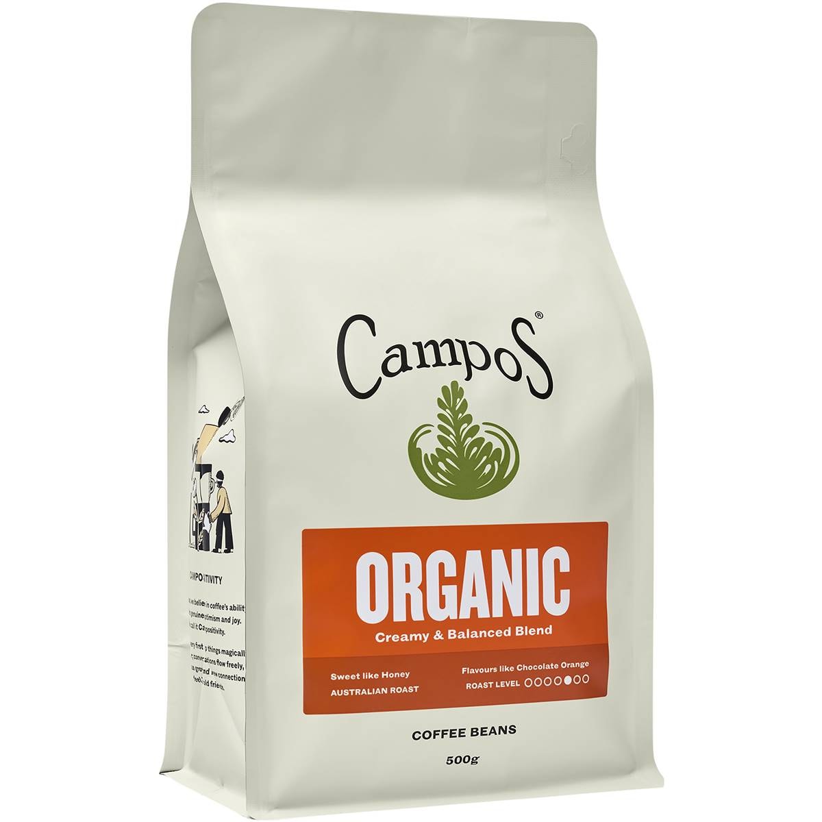 Campos Organic Coffee Beans 500g Woolworths
