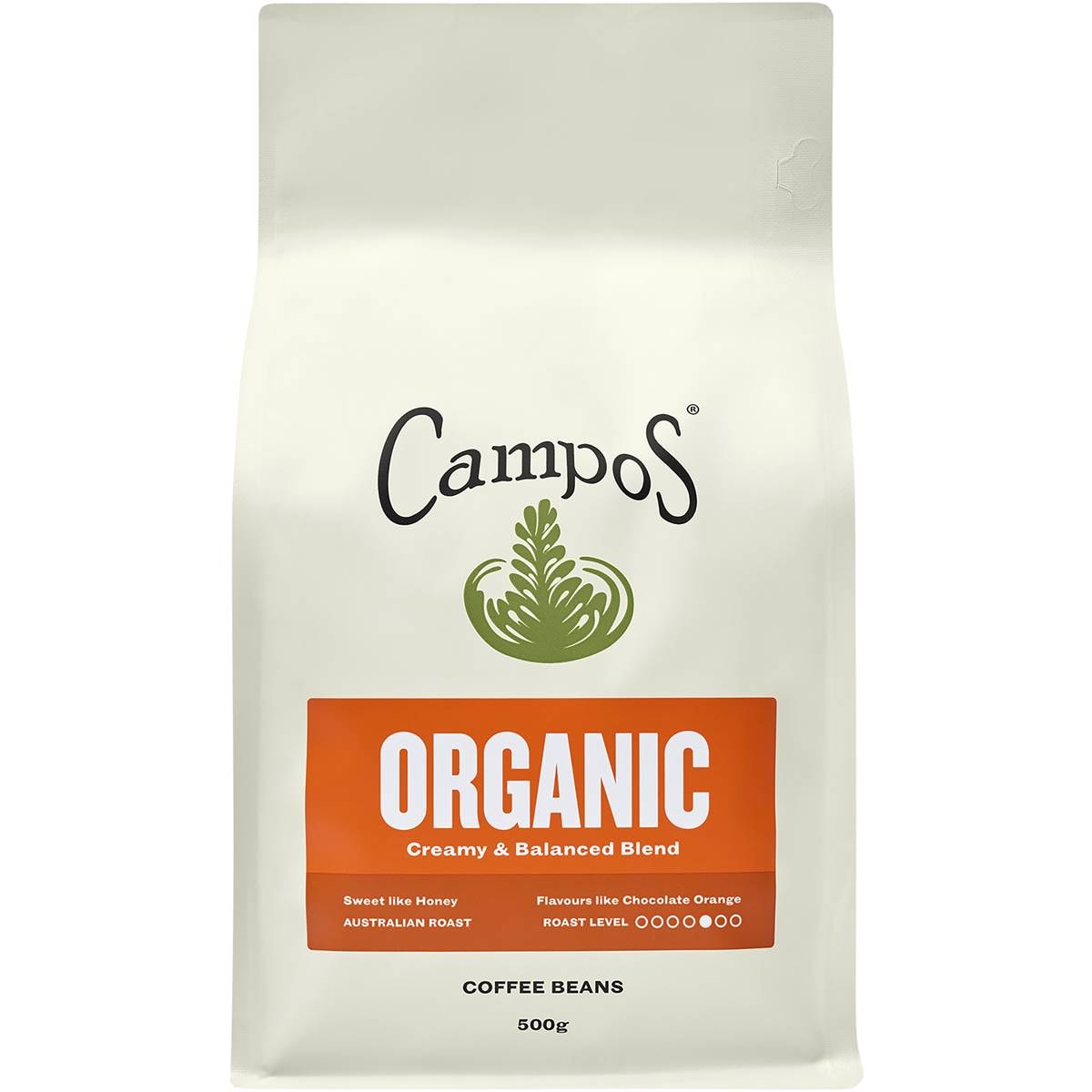 Campos Organic Coffee Beans 500g Woolworths