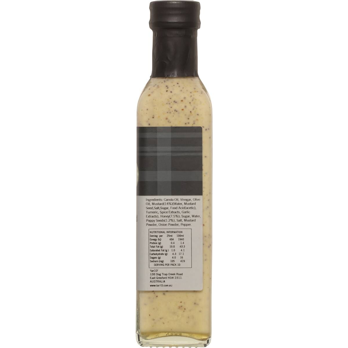 Tar10 Honey Mustard & Poppy Seed Dressing 250ml Woolworths