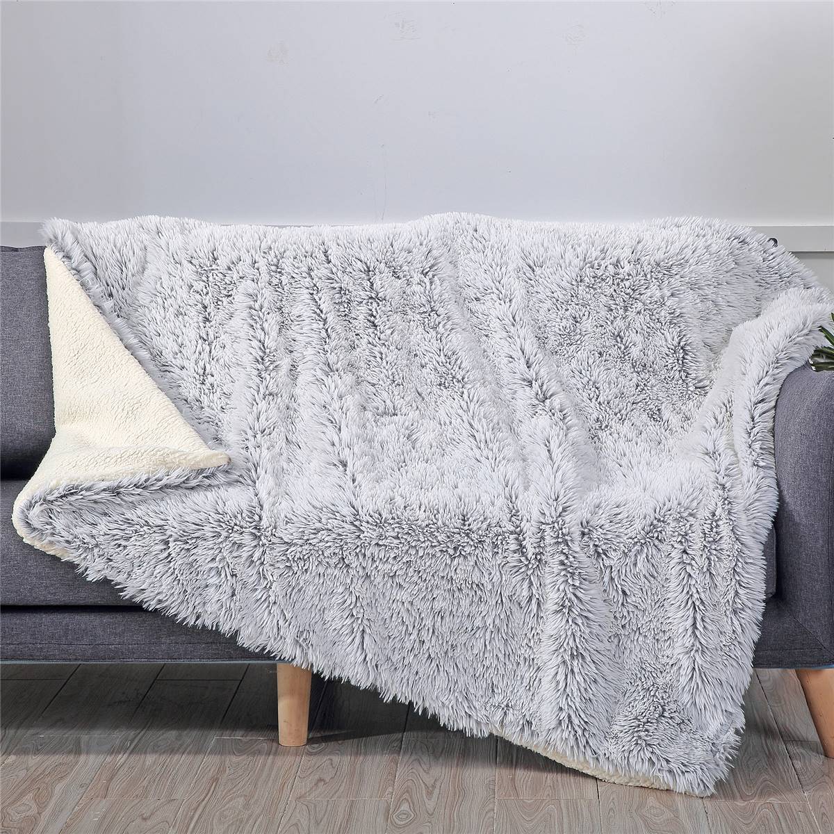 Inspire Long Faux Fur Throw Each Woolworths