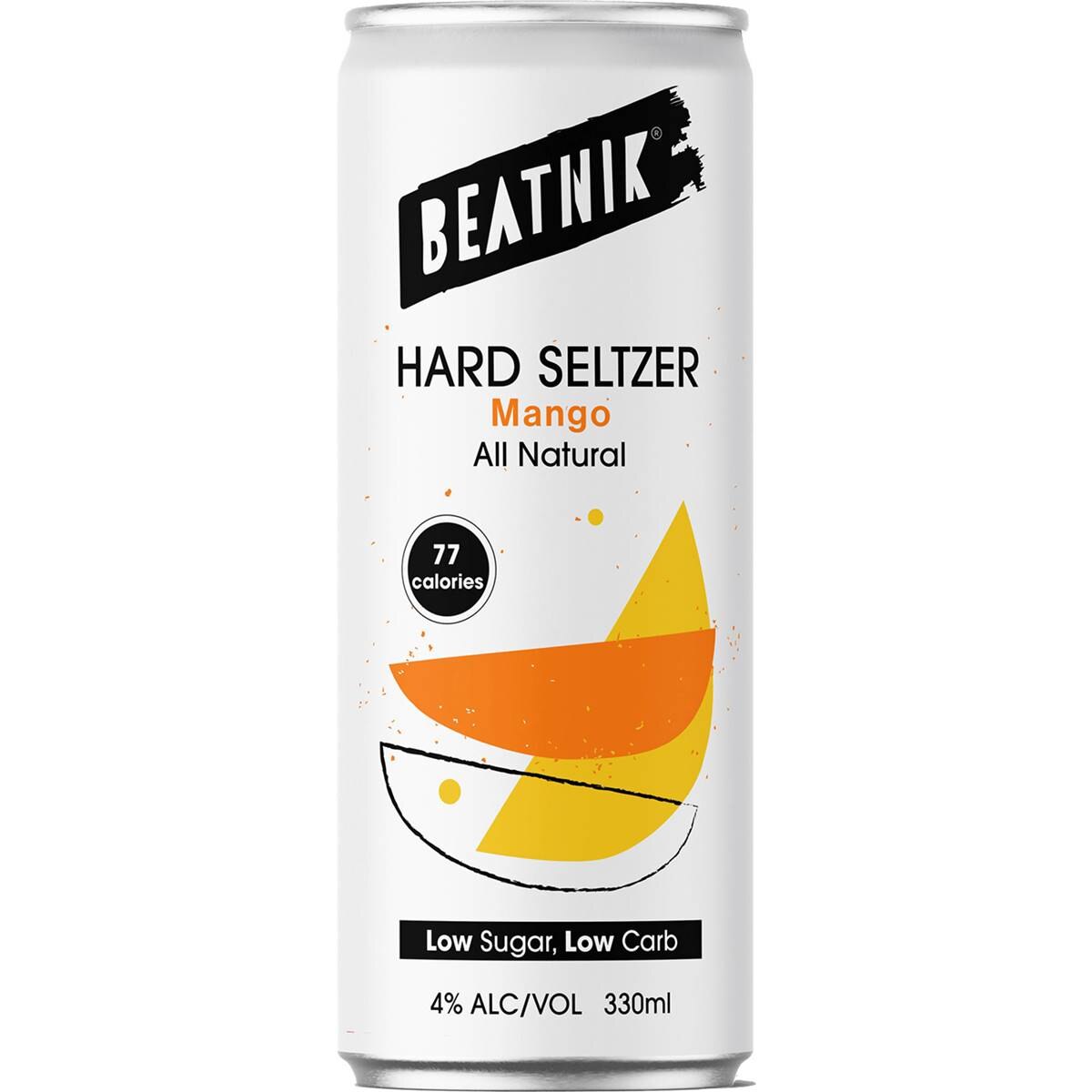 Beatnik Hard Seltzer Mango Can