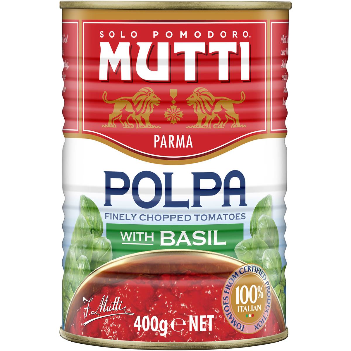 Mutti Parma Polpa Finely Chopped Tomatoes With Basil