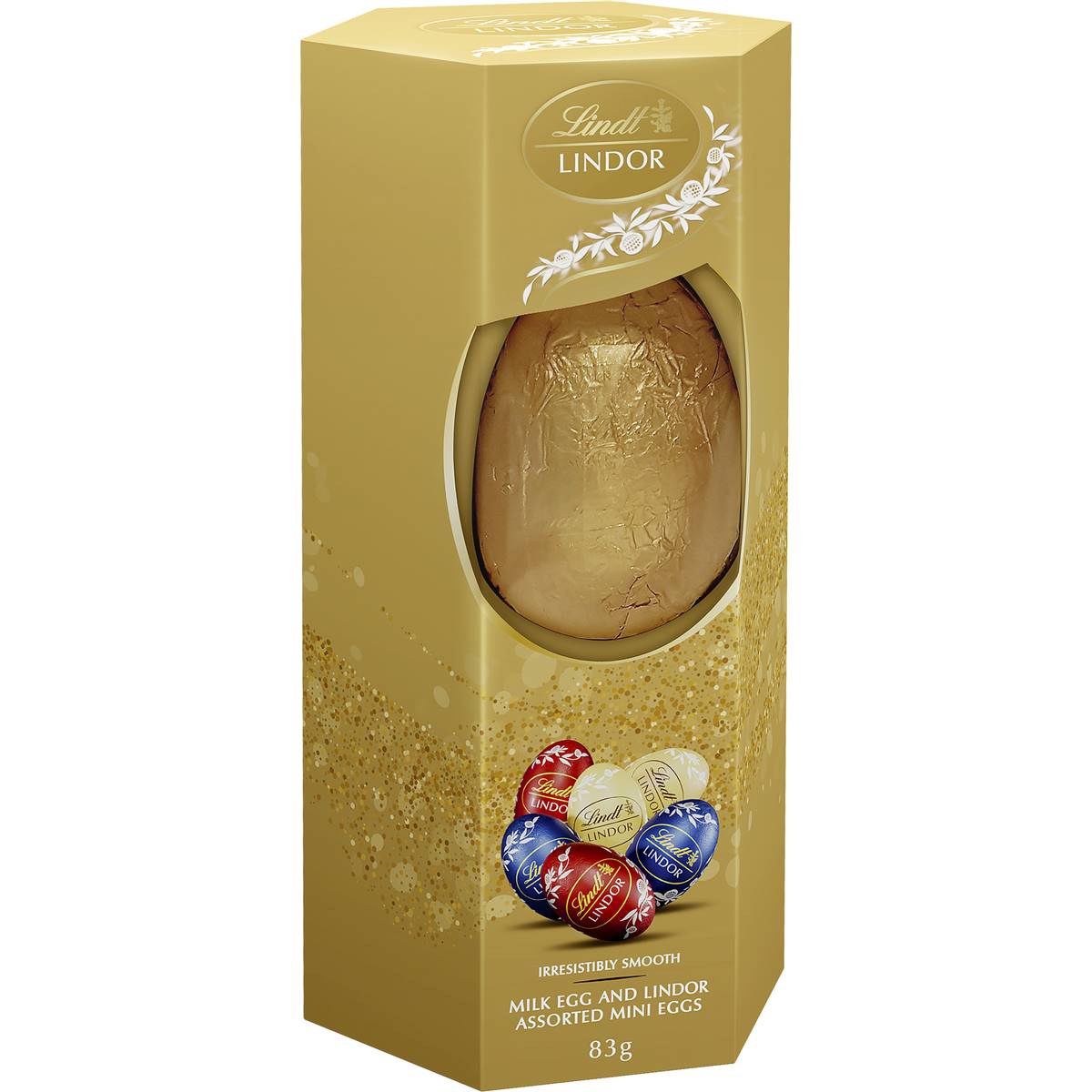 Lindt Assorted Mini Eggs & Milk Egg 83g Woolworths