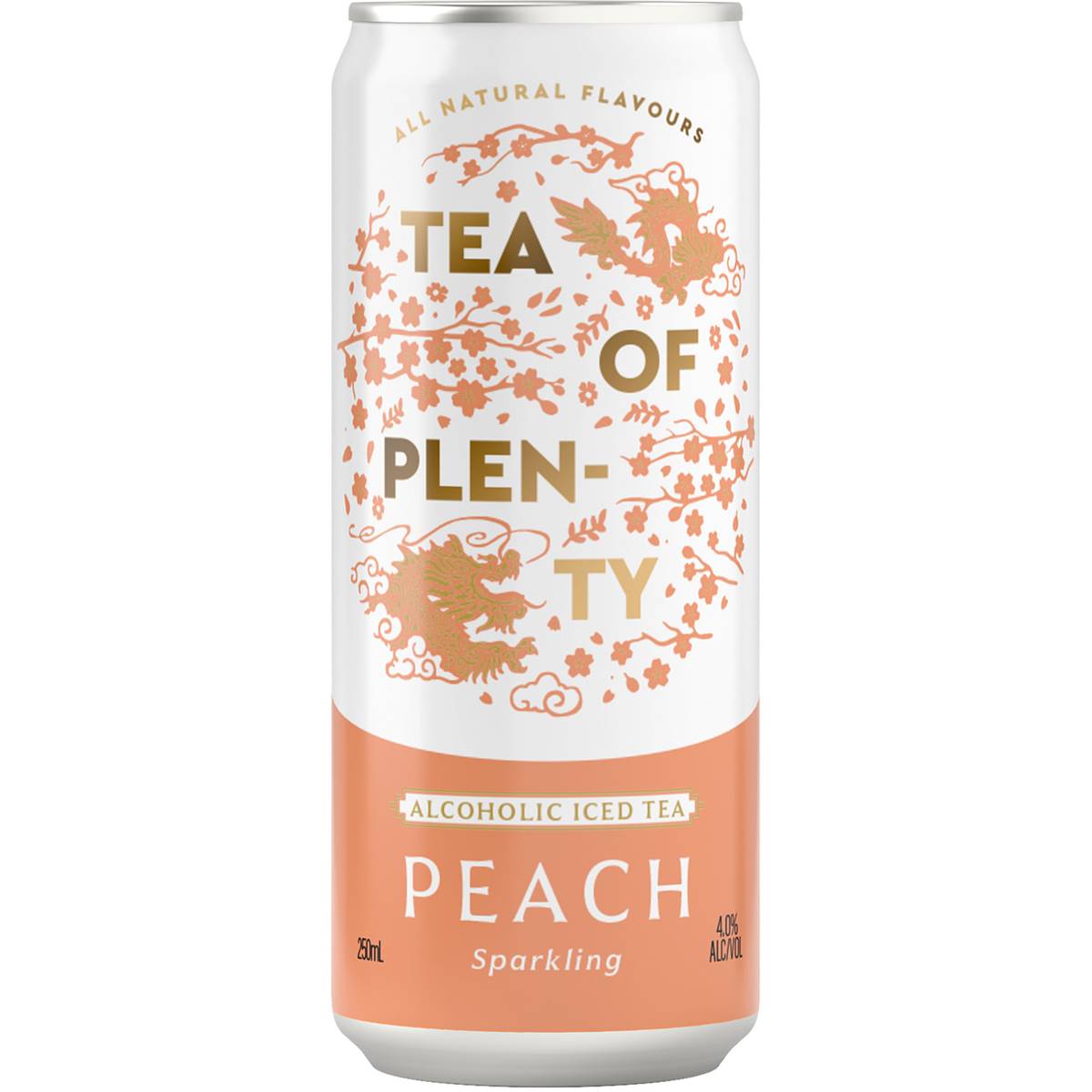 Tea Of Plenty Vodka Peach Iced Tea Can