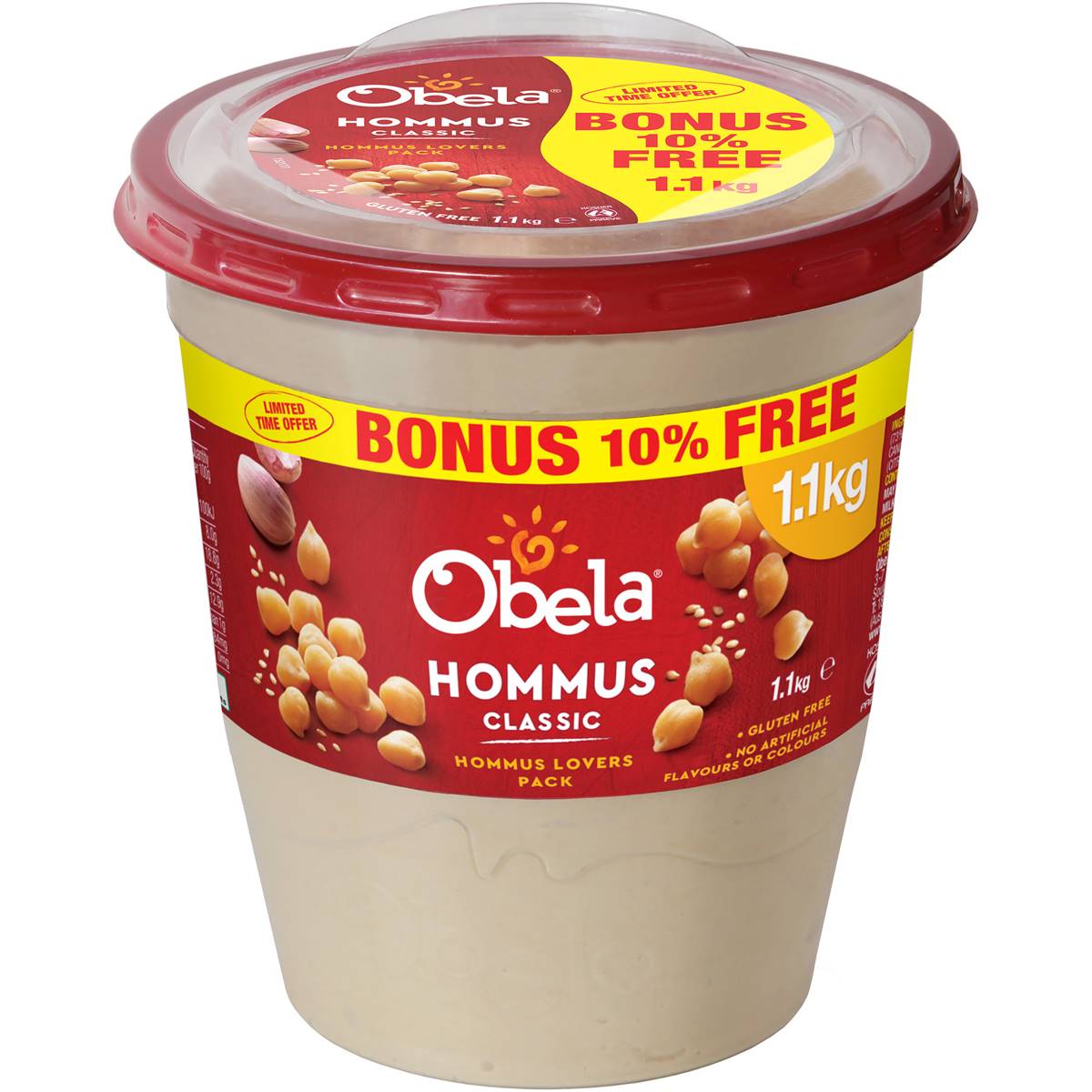 Obela Hommus Smooth Classic 1.1kg Woolworths