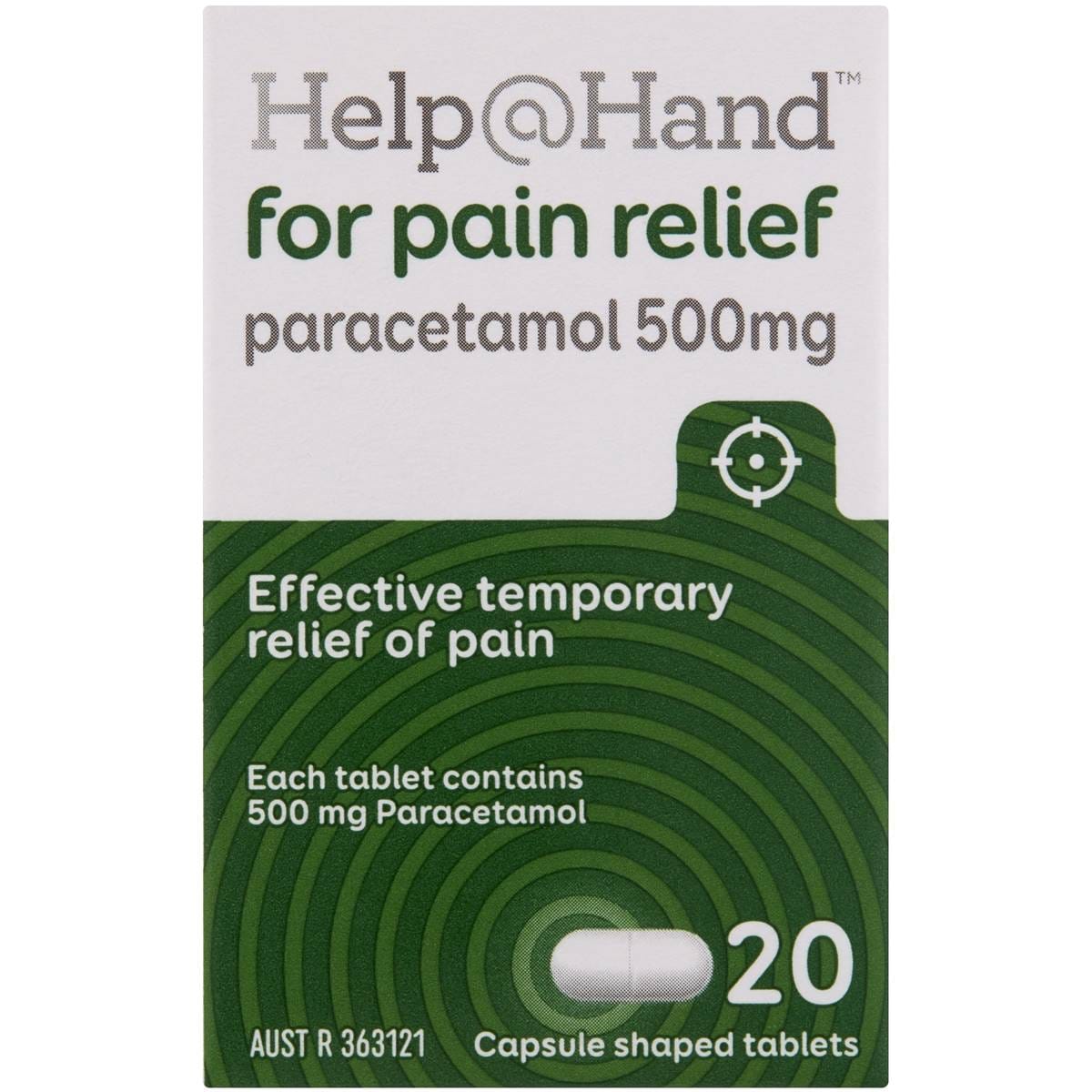 Helphand Paracetamol Tablets 20 Pack Woolworths